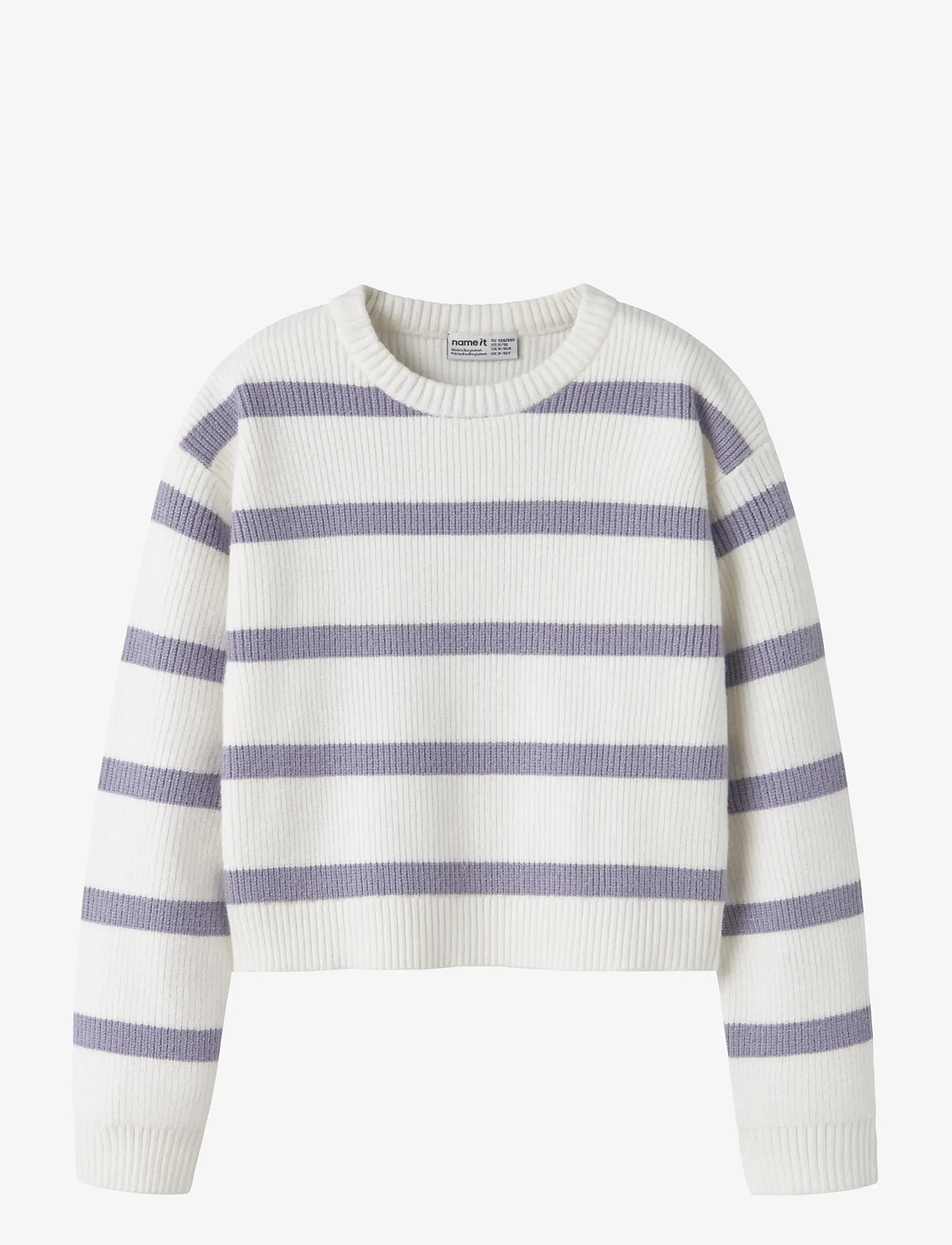 name it - NKFVNILLA LS SH KNIT - trøjer - cloud dancer - 1