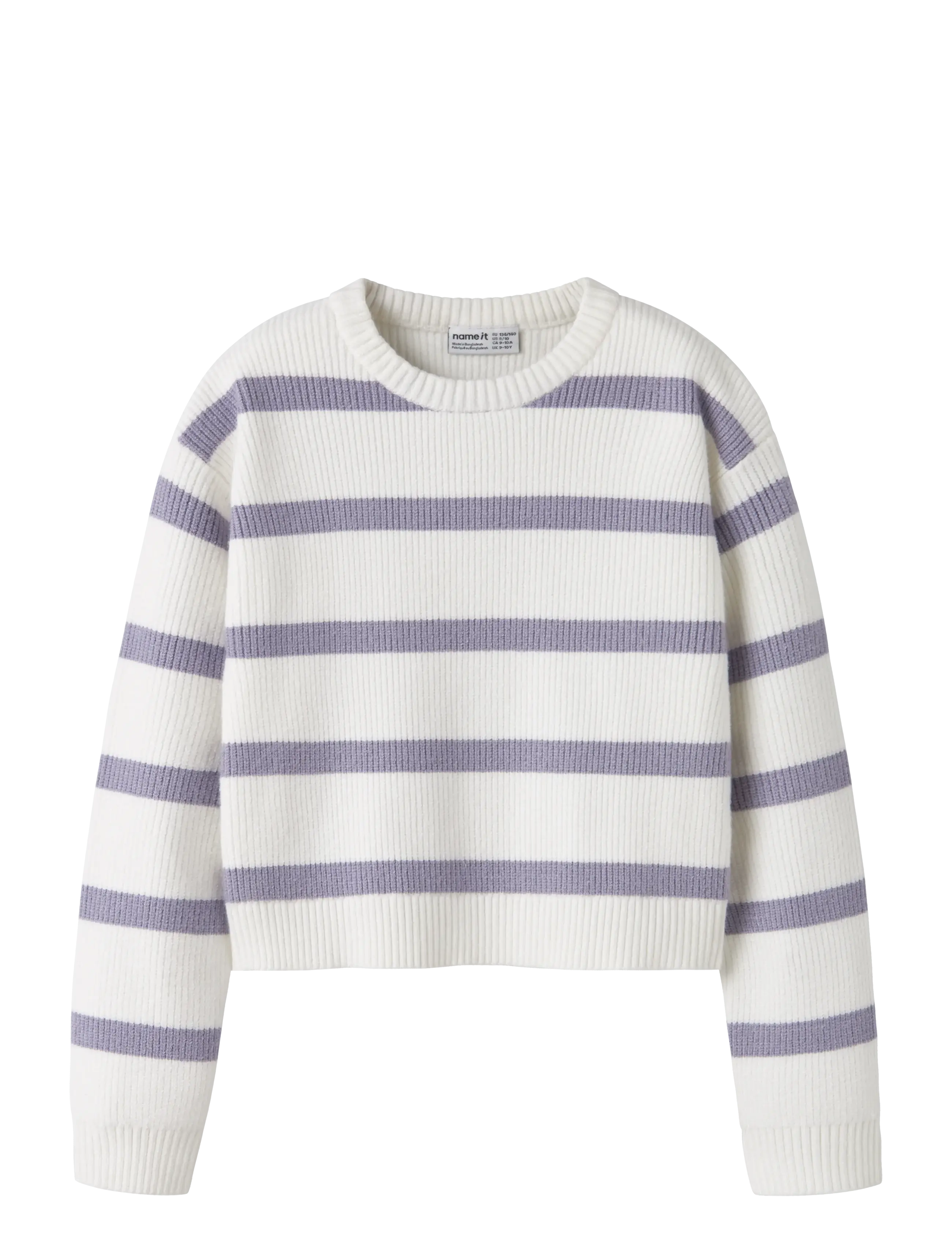 name it NKFVNILLA LS SH KNIT - Oberteile - CLOUD DANCER / white