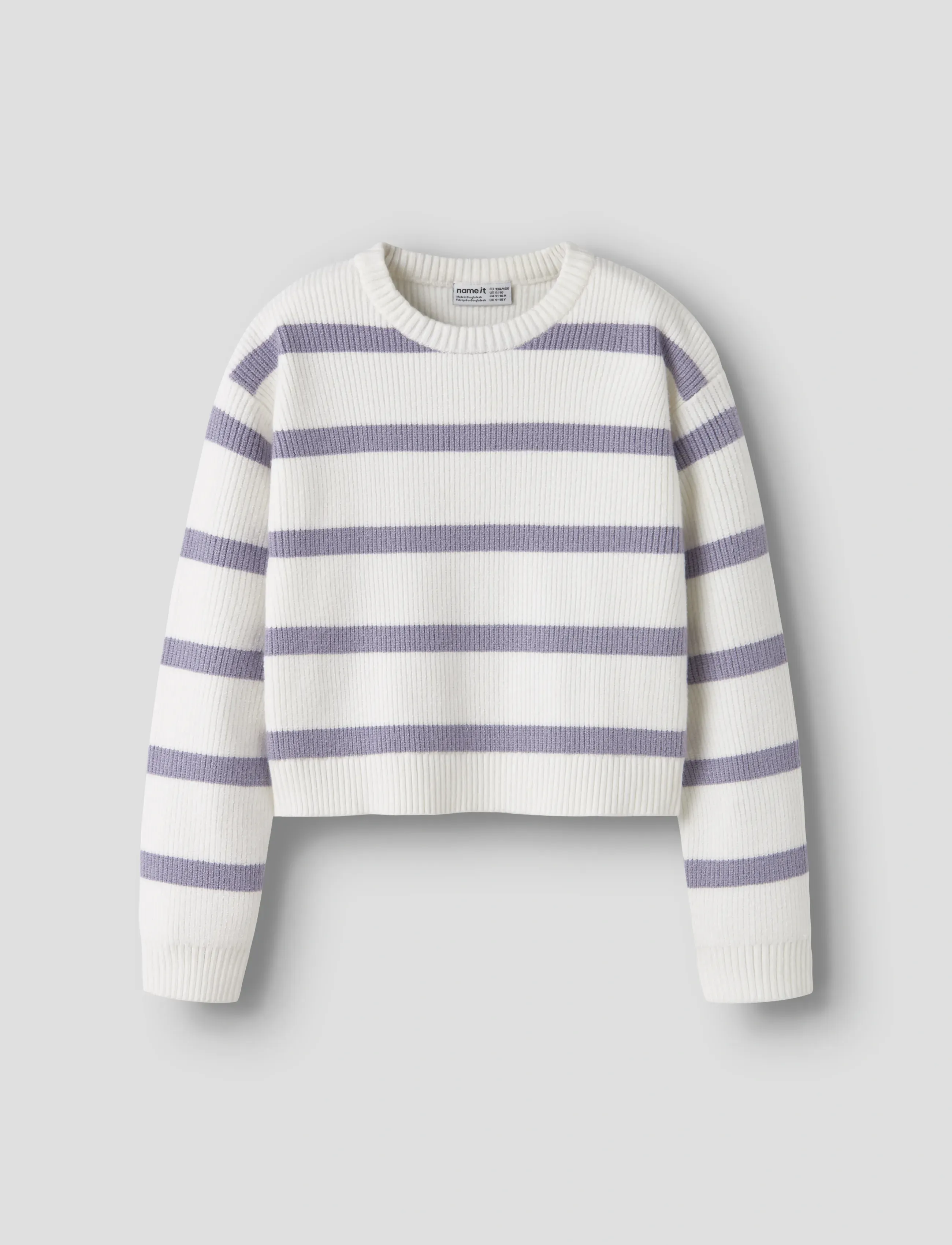 name it NKFVNILLA LS SH KNIT - Gensere - CLOUD DANCER / white