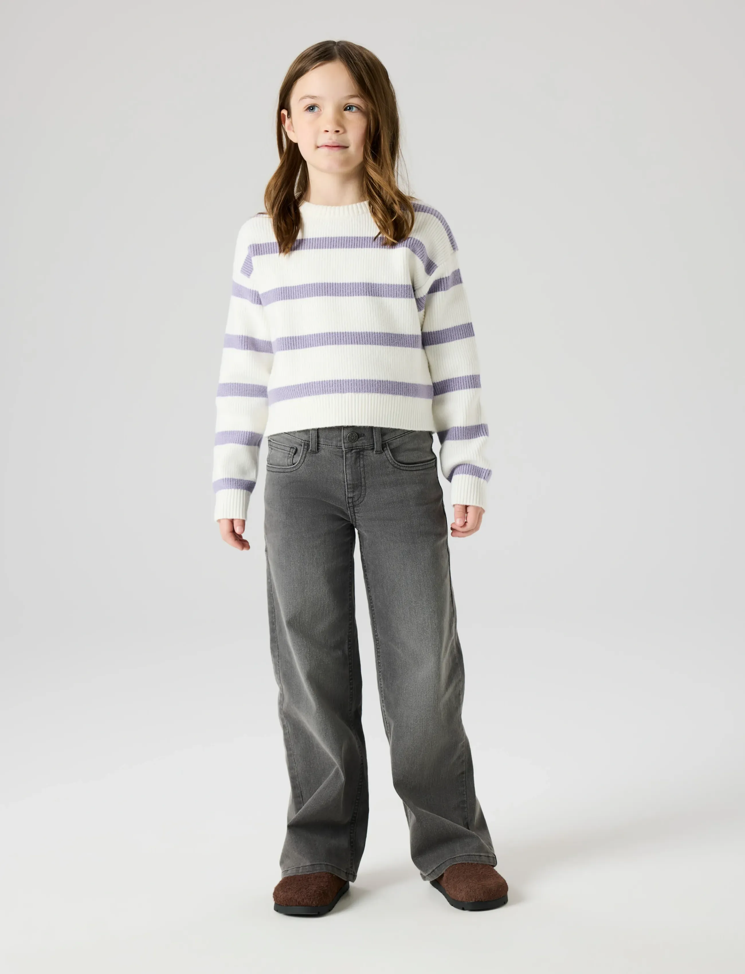 name it - NKFVNILLA LS SH KNIT - trøjer - cloud dancer - 4