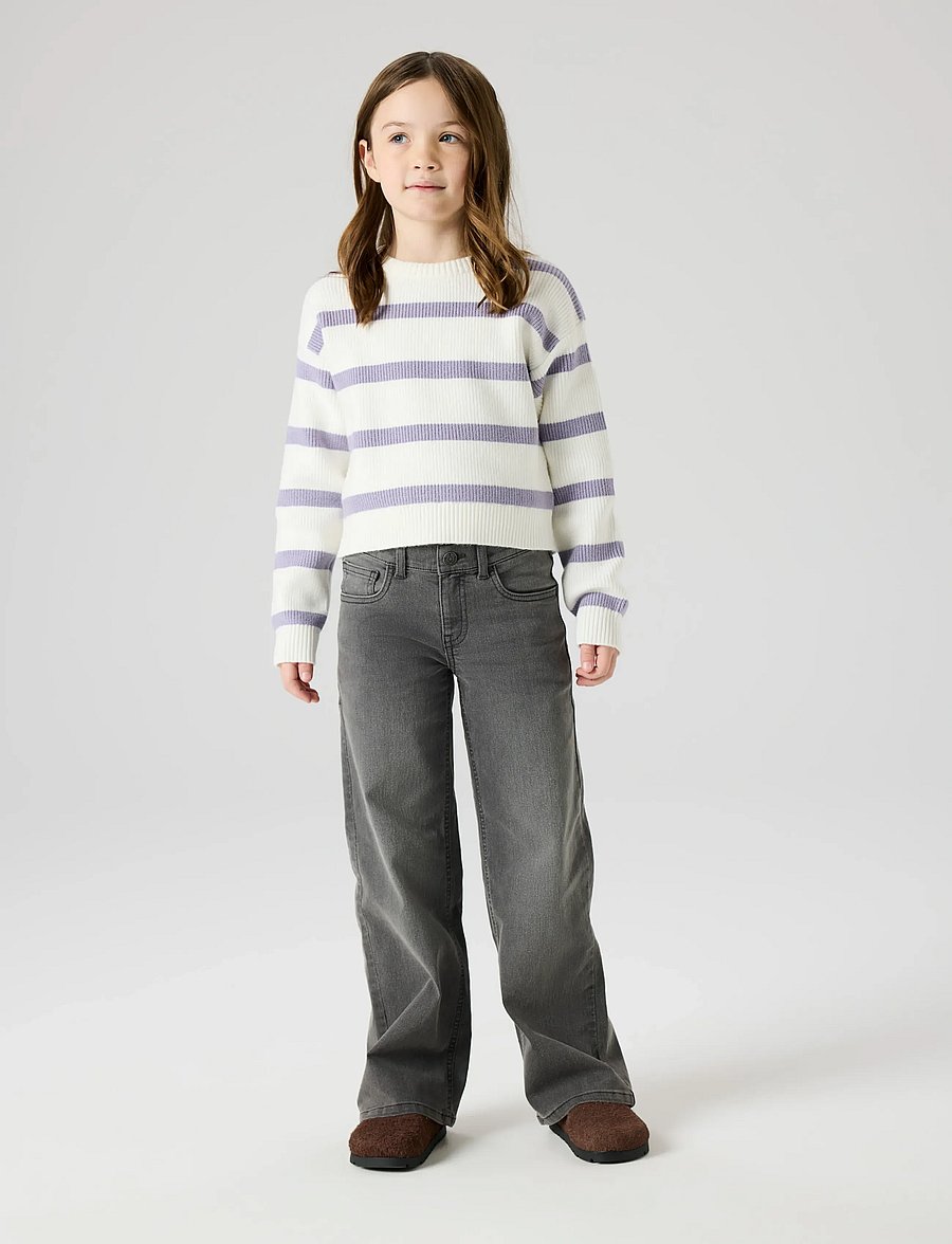 name it - NKFVNILLA LS SH KNIT - stickade tröjor - cloud dancer - 4