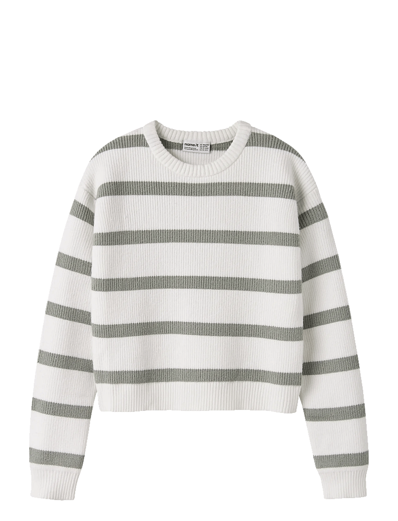 name it - NKFVNILLA LS SH KNIT - pullover - cloud dancer - 1