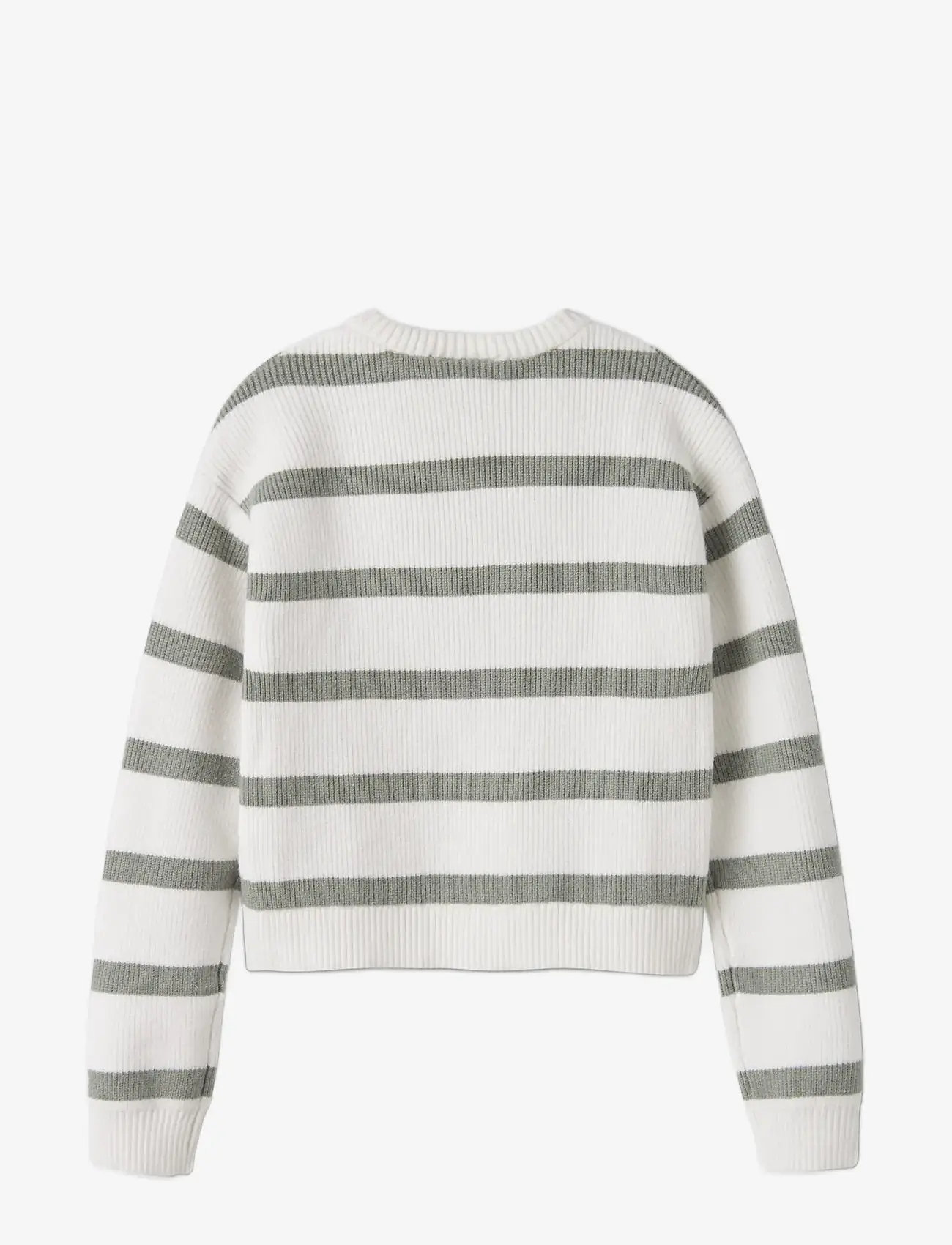 name it - NKFVNILLA LS SH KNIT - pullover - cloud dancer - 2