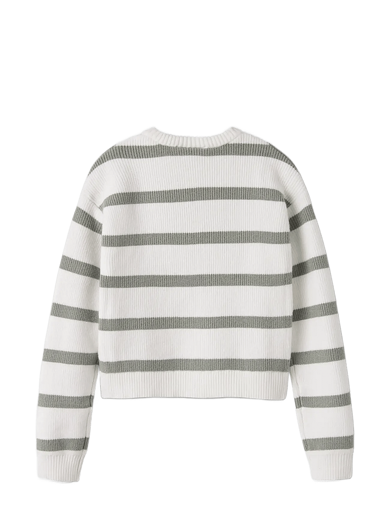 name it - NKFVNILLA LS SH KNIT - pullover - cloud dancer - 2