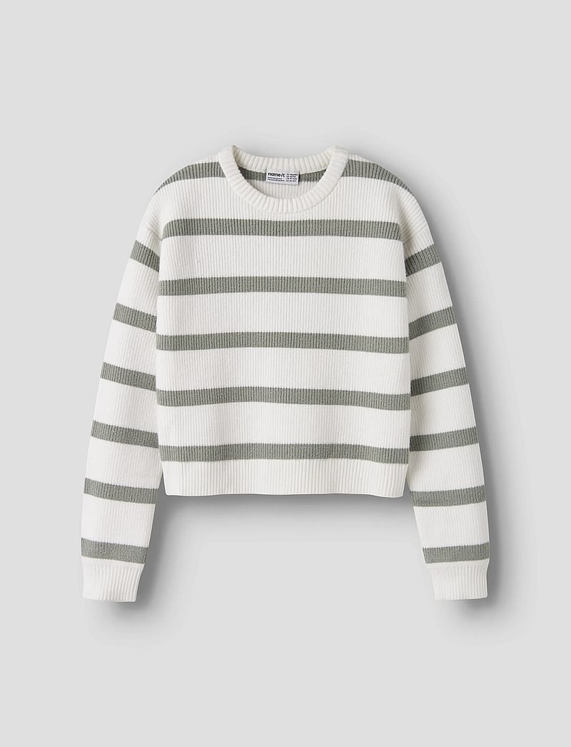 name it - NKFVNILLA LS SH KNIT - pullover - cloud dancer - 0