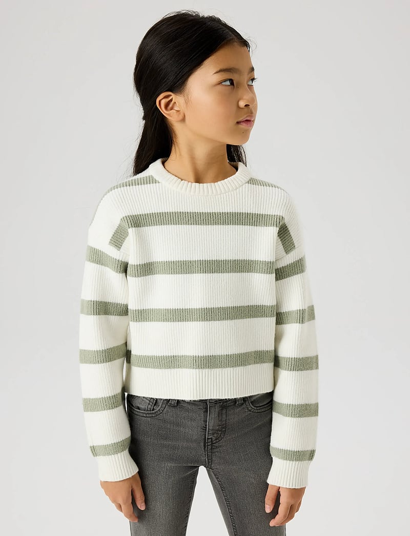name it - NKFVNILLA LS SH KNIT - pullover - cloud dancer - 5