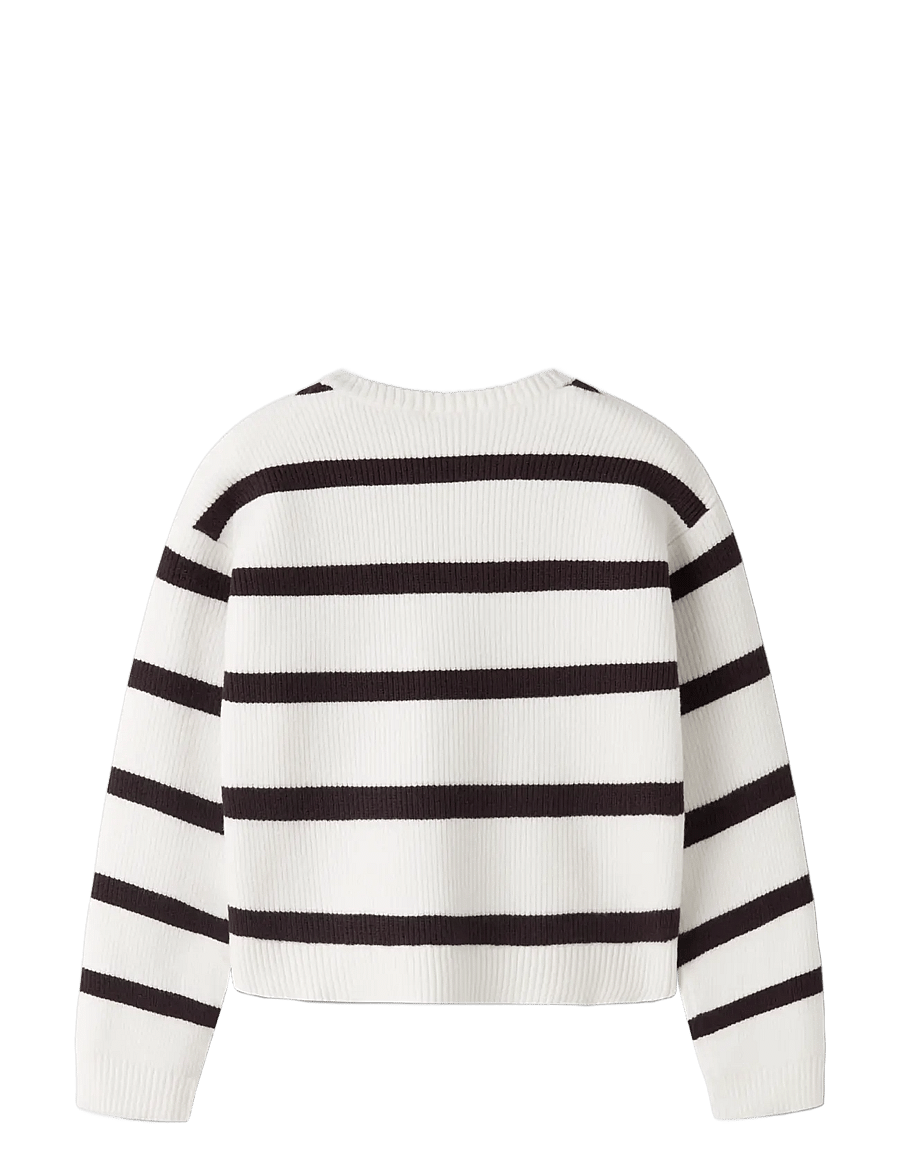 name it - NKFVNILLA LS SH KNIT - pullover - cloud dancer - 1