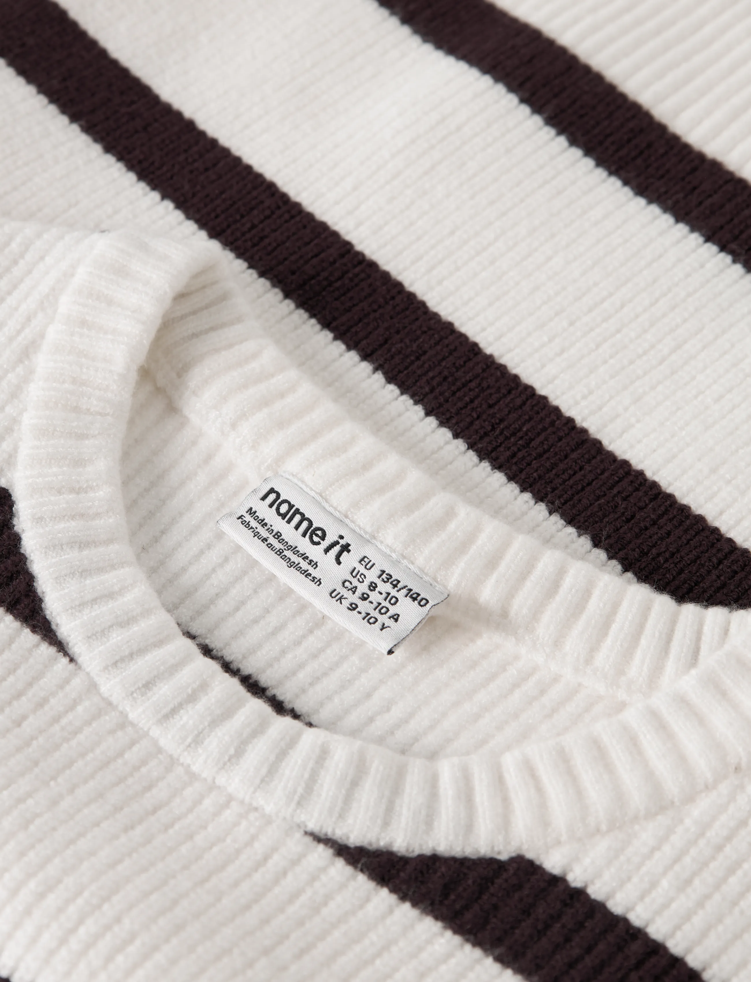 name it - NKFVNILLA LS SH KNIT - pullover - cloud dancer - 2