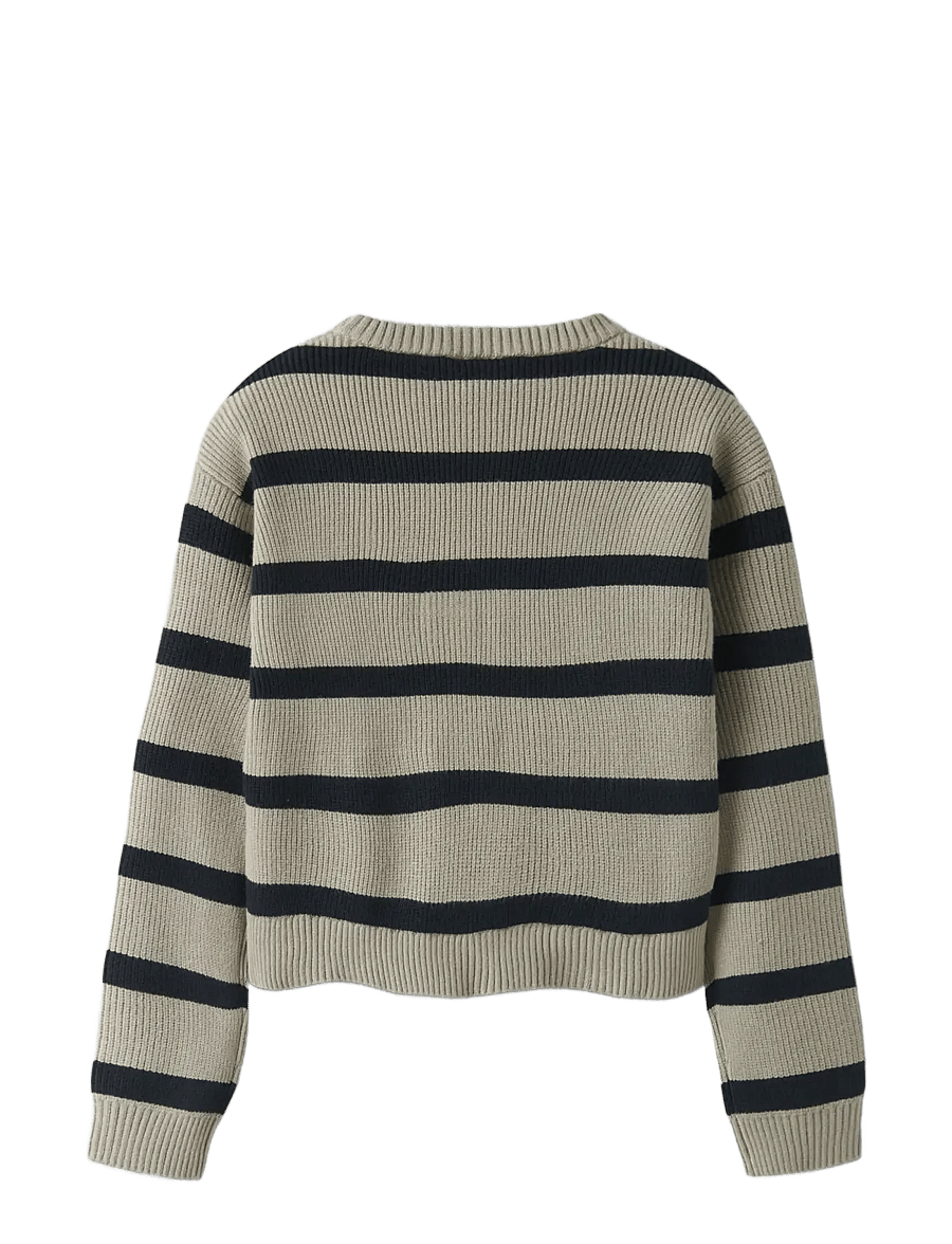 name it - NKFVNILLA LS SH KNIT - stickade tröjor - island fossil - 2