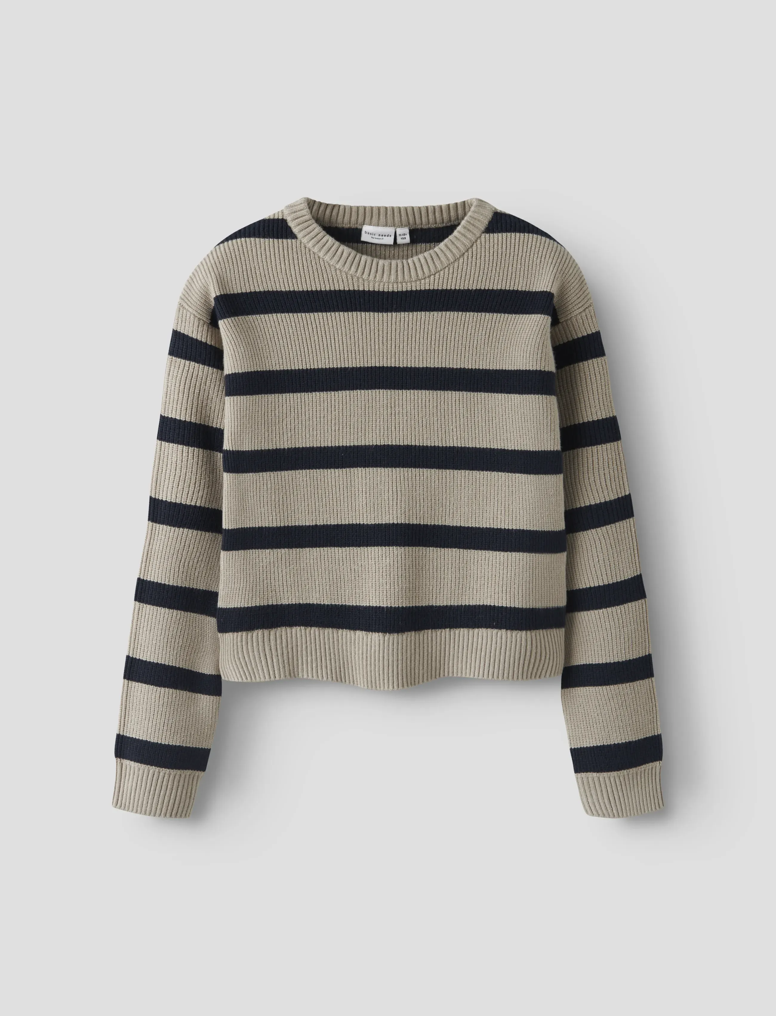 name it Nkfvnilla Ls Sh Knit, 116, Knitwear, Beige - Pullovers, Kinder