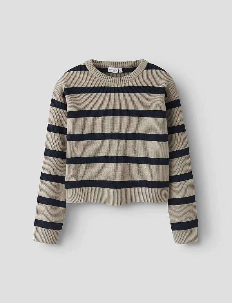 name it - NKFVNILLA LS SH KNIT - pullover - island fossil - 0