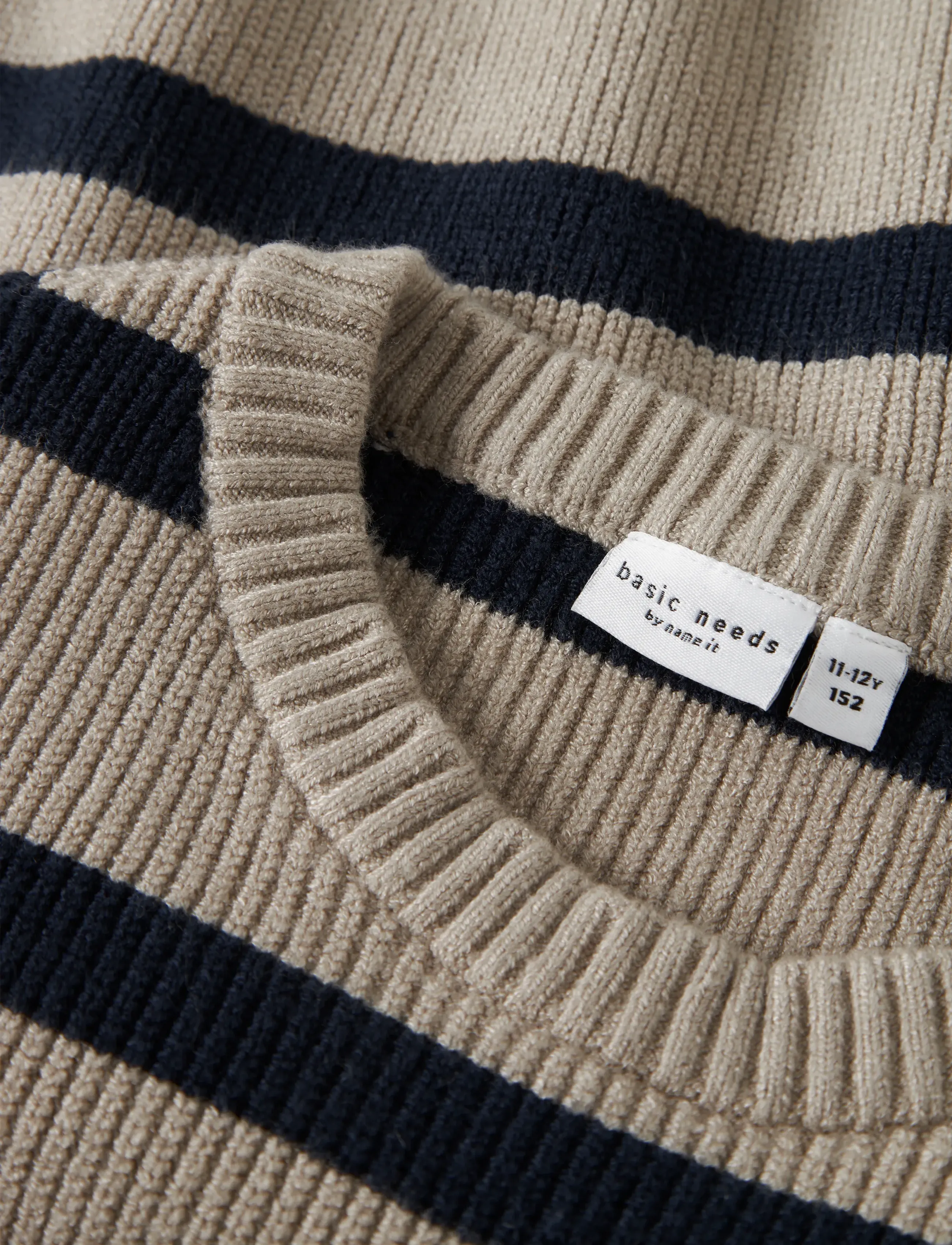 name it - NKFVNILLA LS SH KNIT - stickade tröjor - island fossil - 3