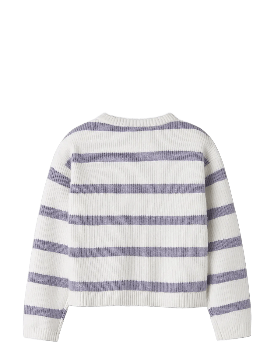 name it - NMFVNILLA LS SH KNIT - pullover - cloud dancer - 2