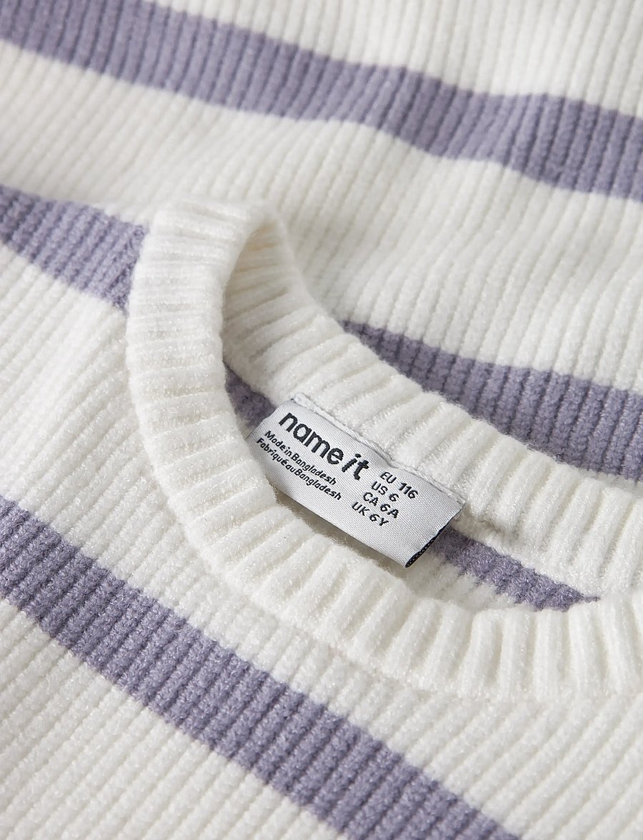 name it - NMFVNILLA LS SH KNIT - pullover - cloud dancer - 3