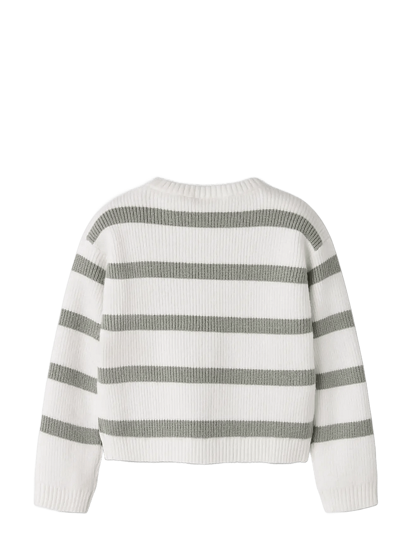 name it - NMFVNILLA LS SH KNIT - pullover - cloud dancer - 2