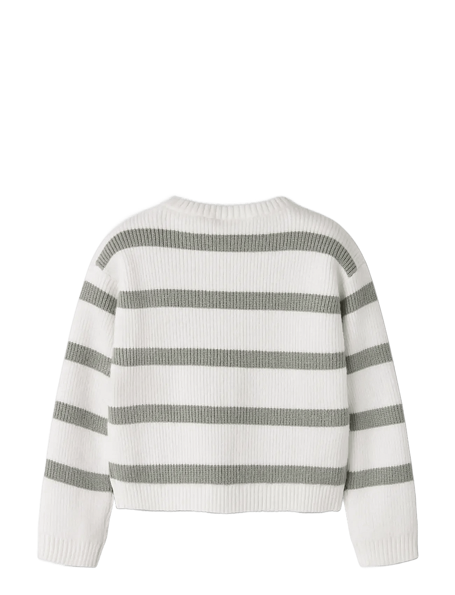 name it - NMFVNILLA LS SH KNIT - pullover - cloud dancer - 2