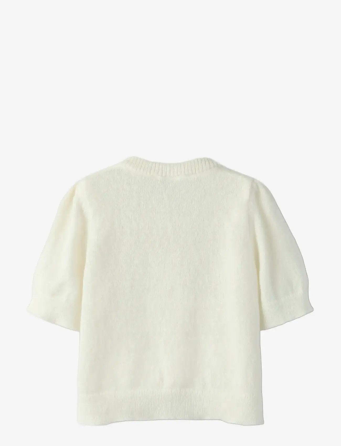 name it - NKFNABETH 2/4 SL KNIT CARD - cardigans - cloud dancer - 1