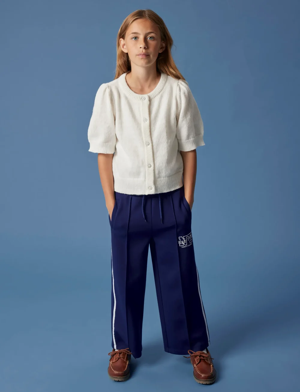 name it - NKFNABETH 2/4 SL KNIT CARD - kardiganid - cloud dancer - 3