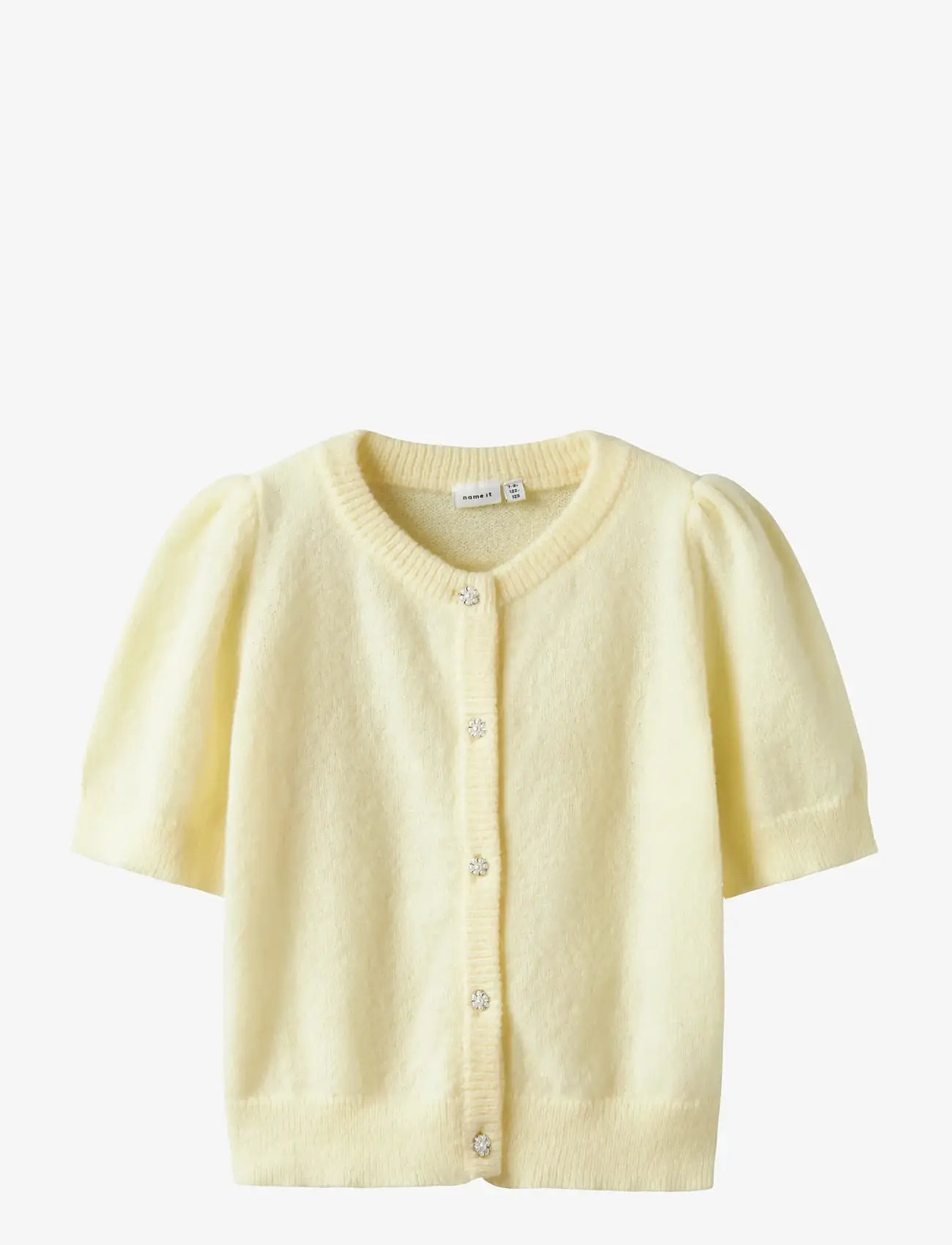 name it - NKFNABETH 2/4 SL KNIT CARD - cardigans - pear sorbet - 0