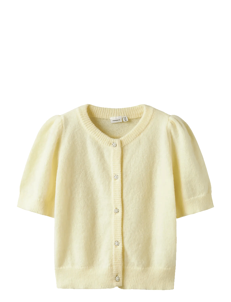 name it - NKFNABETH 2/4 SL KNIT CARD - cardigans - pear sorbet - 0