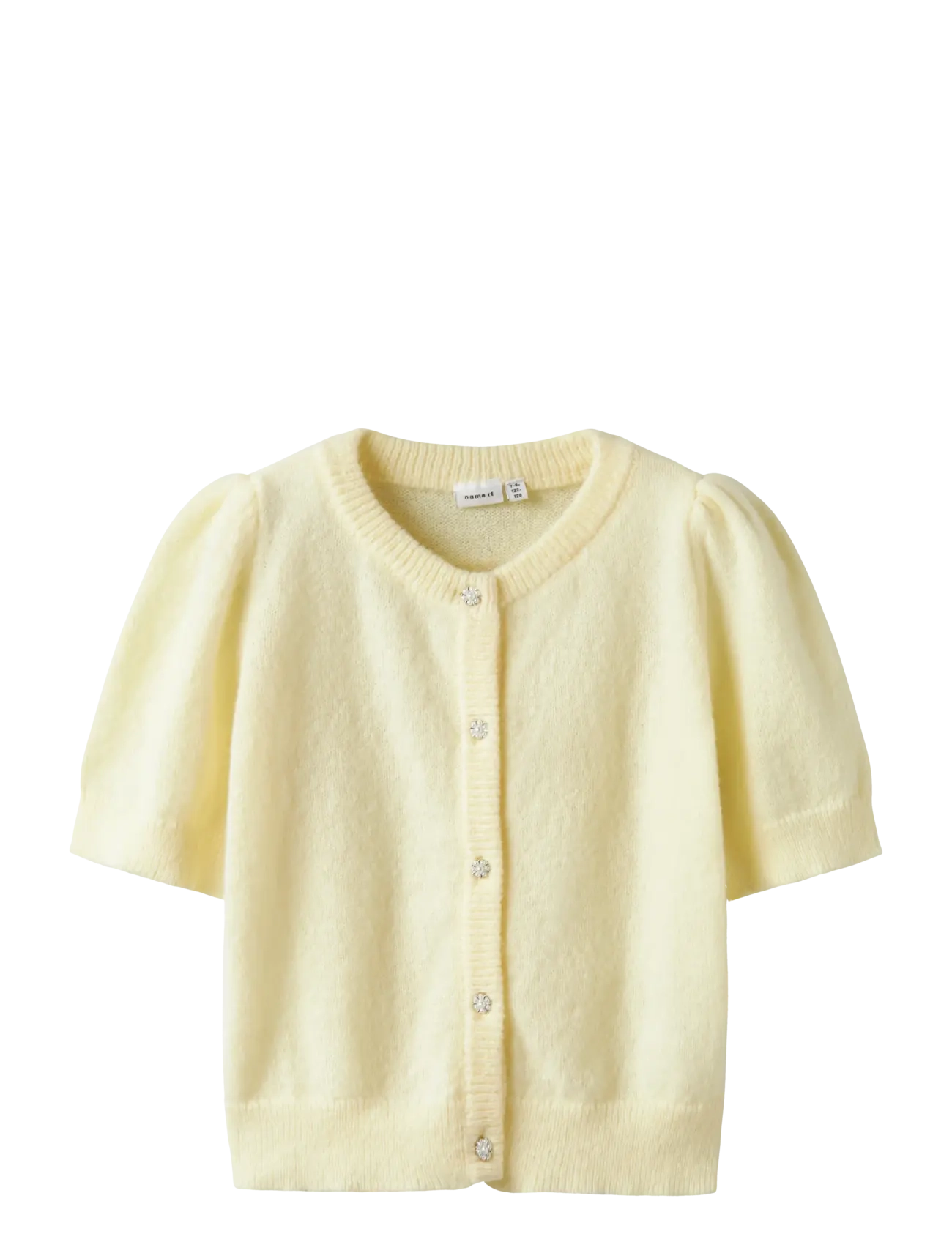 name it NKFNABETH 2/4 SL KNIT CARD - Cardigans - PEAR SORBET / yellow