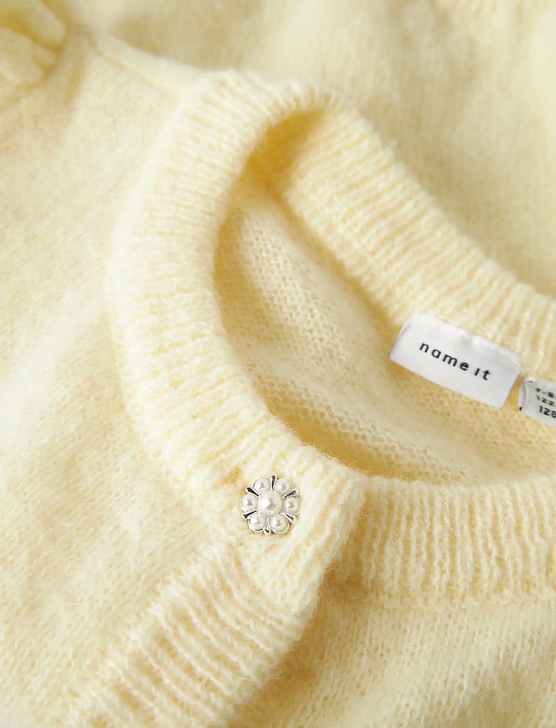 name it - NKFNABETH 2/4 SL KNIT CARD - cardigans - pear sorbet - 2