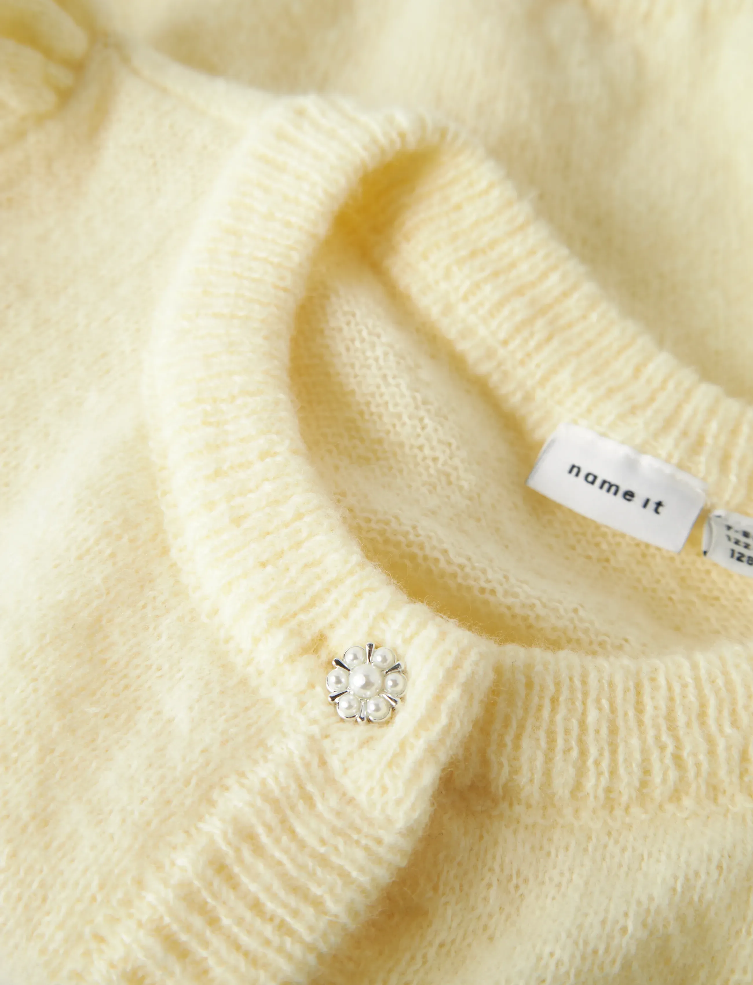 name it - NKFNABETH 2/4 SL KNIT CARD - cardigans - pear sorbet - 2