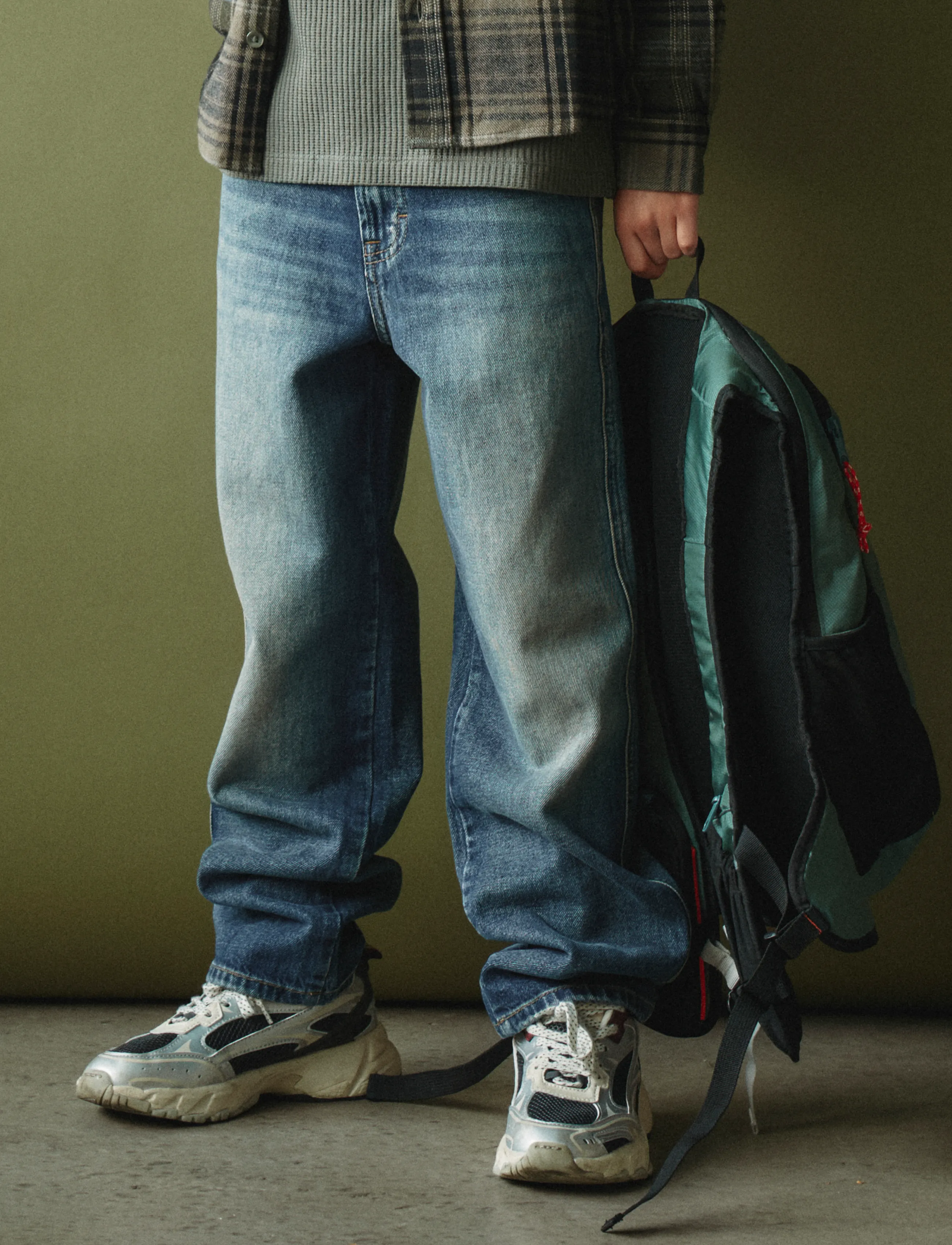 name it - NKMRYAN LOOSE JEANS 5760-RM NOOS - alt laienevad teksad - vintage medium blue denim - 2