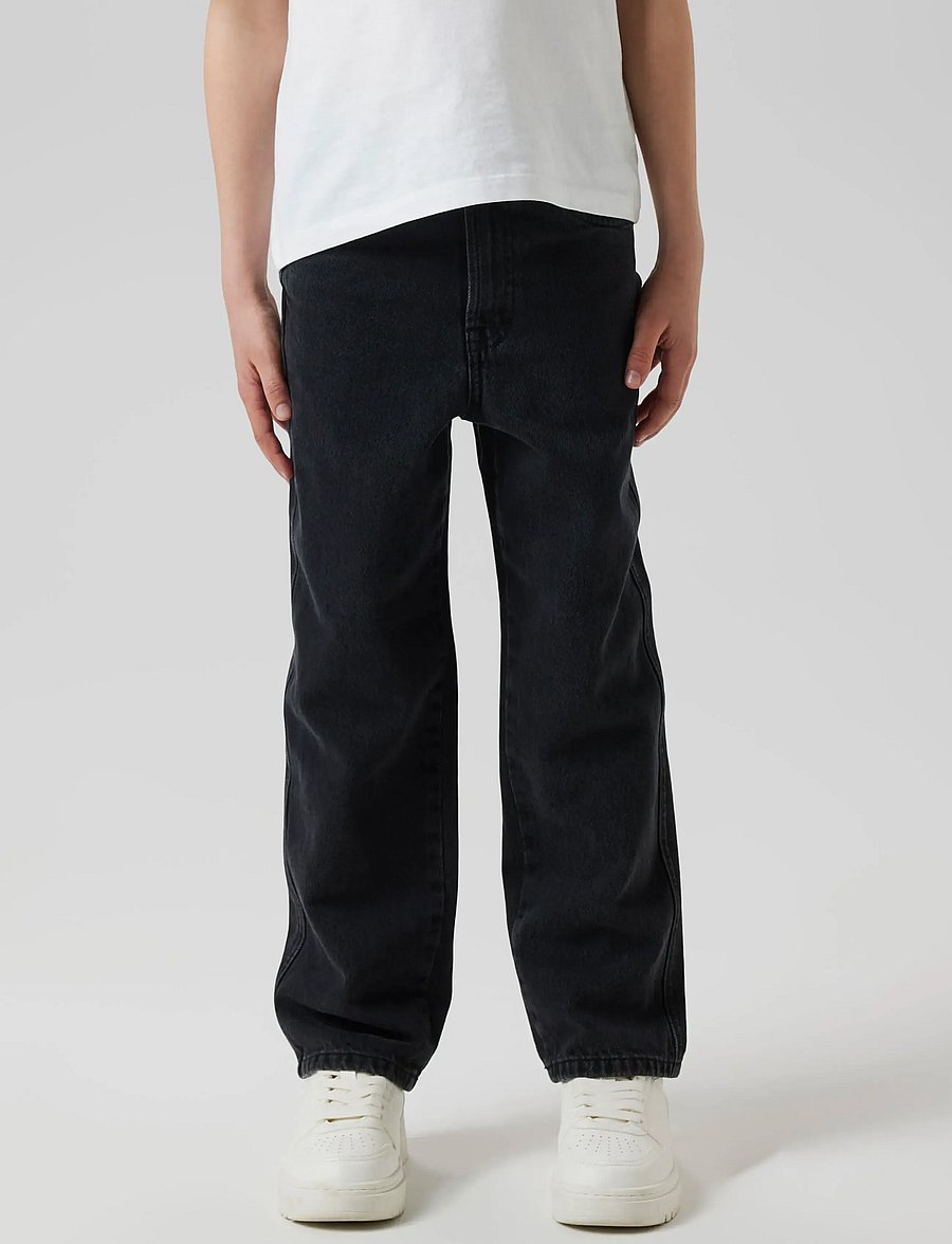 name it - NKMRYAN LOOSE JEANS 5760-RM NOOS - alt laienevad teksad - black denim - 0