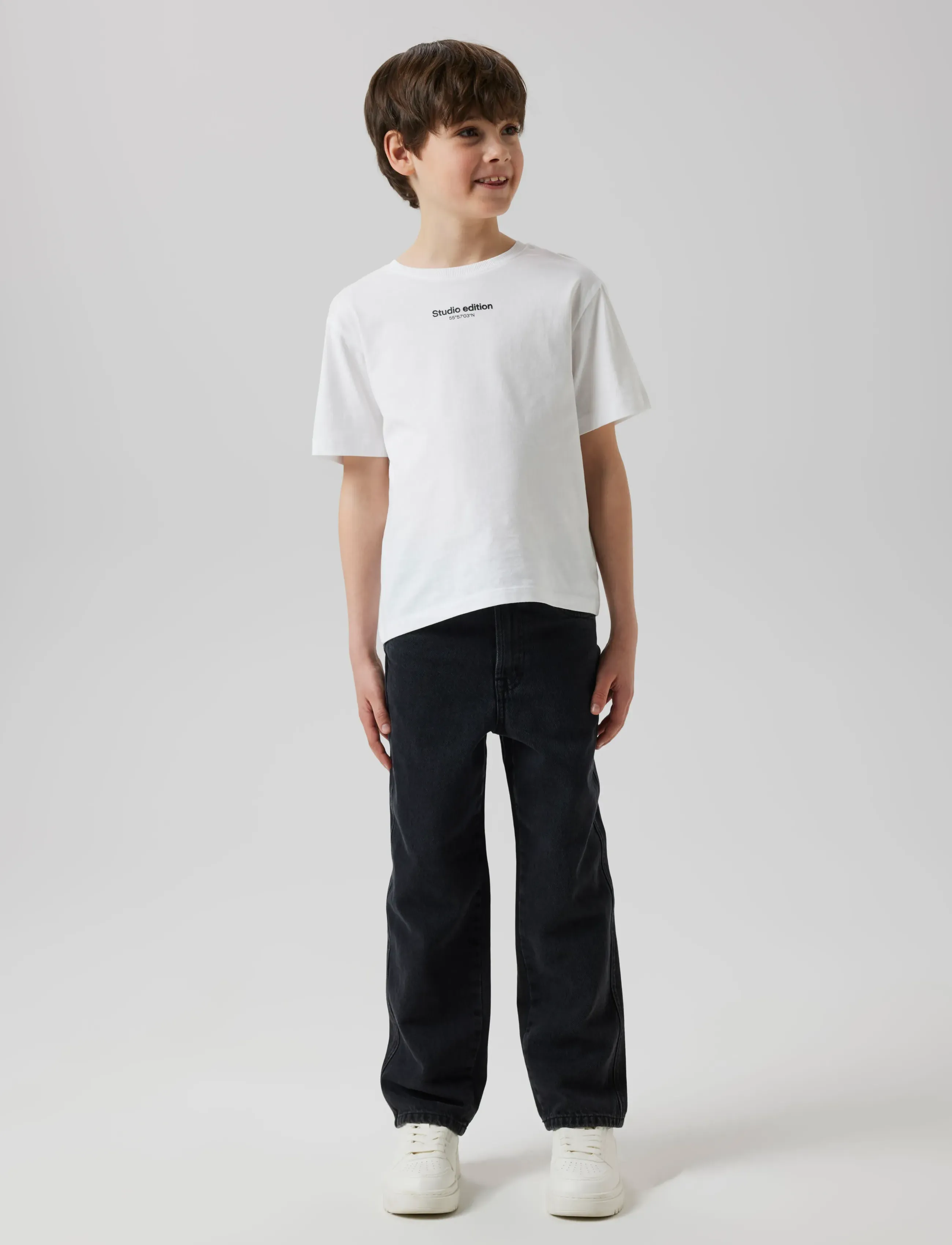 name it - NKMRYAN LOOSE JEANS 5760-RM NOOS - alt laienevad teksad - black denim - 3