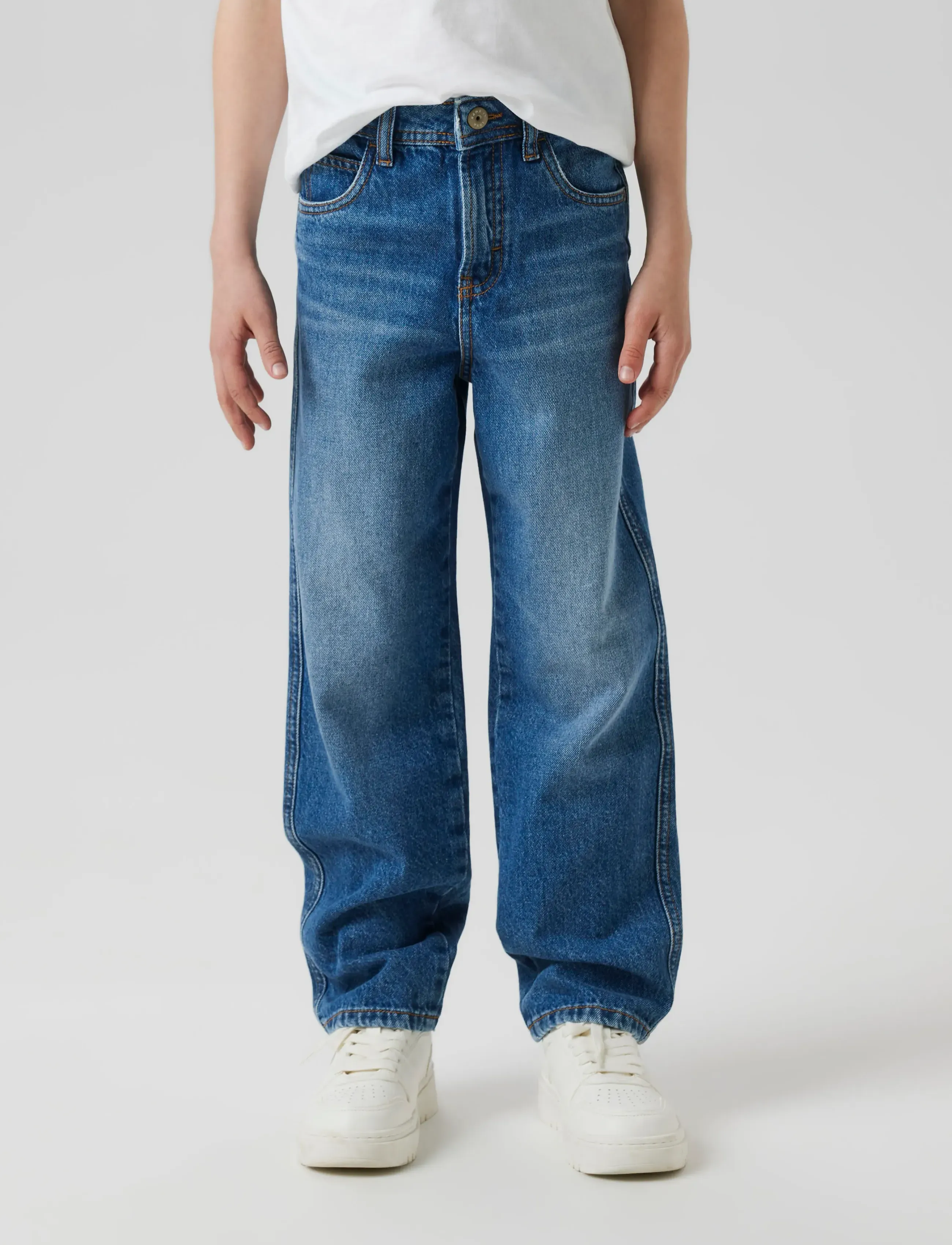 name it Nkmryan Loose Jeans 5760-Rm Noos, 134, Blue, Jeans > Løse Jeans, Børn