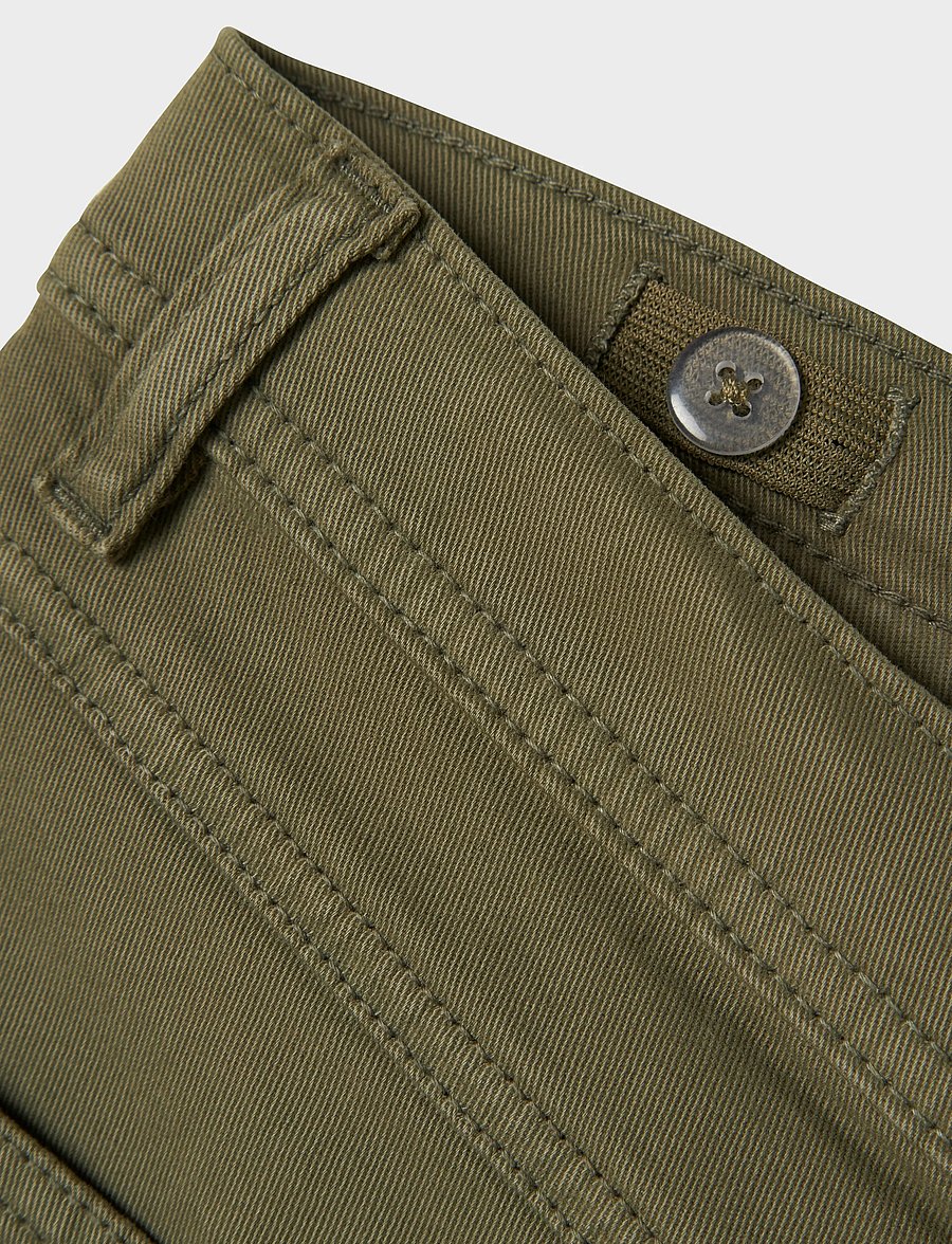 name it - NKMRYAN STRAIGHT TWILL PANT 1880-AX NOOS - Įprasto kirpimo džinsai - deep lichen green - 3