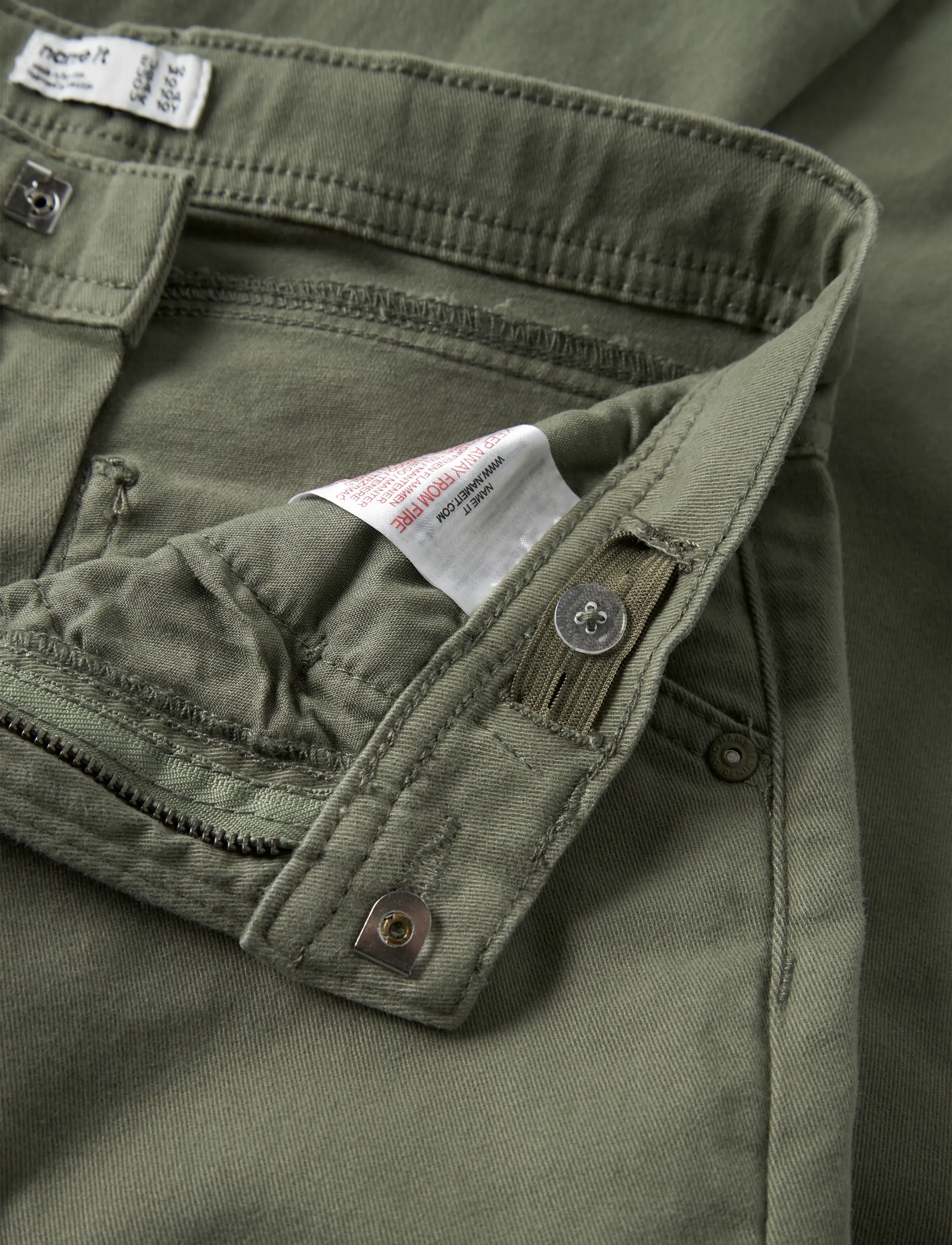name it - NKMRYAN STRAIGHT TWILL PANT 1880-AX NOOS - Įprasto kirpimo džinsai - deep lichen green - 5