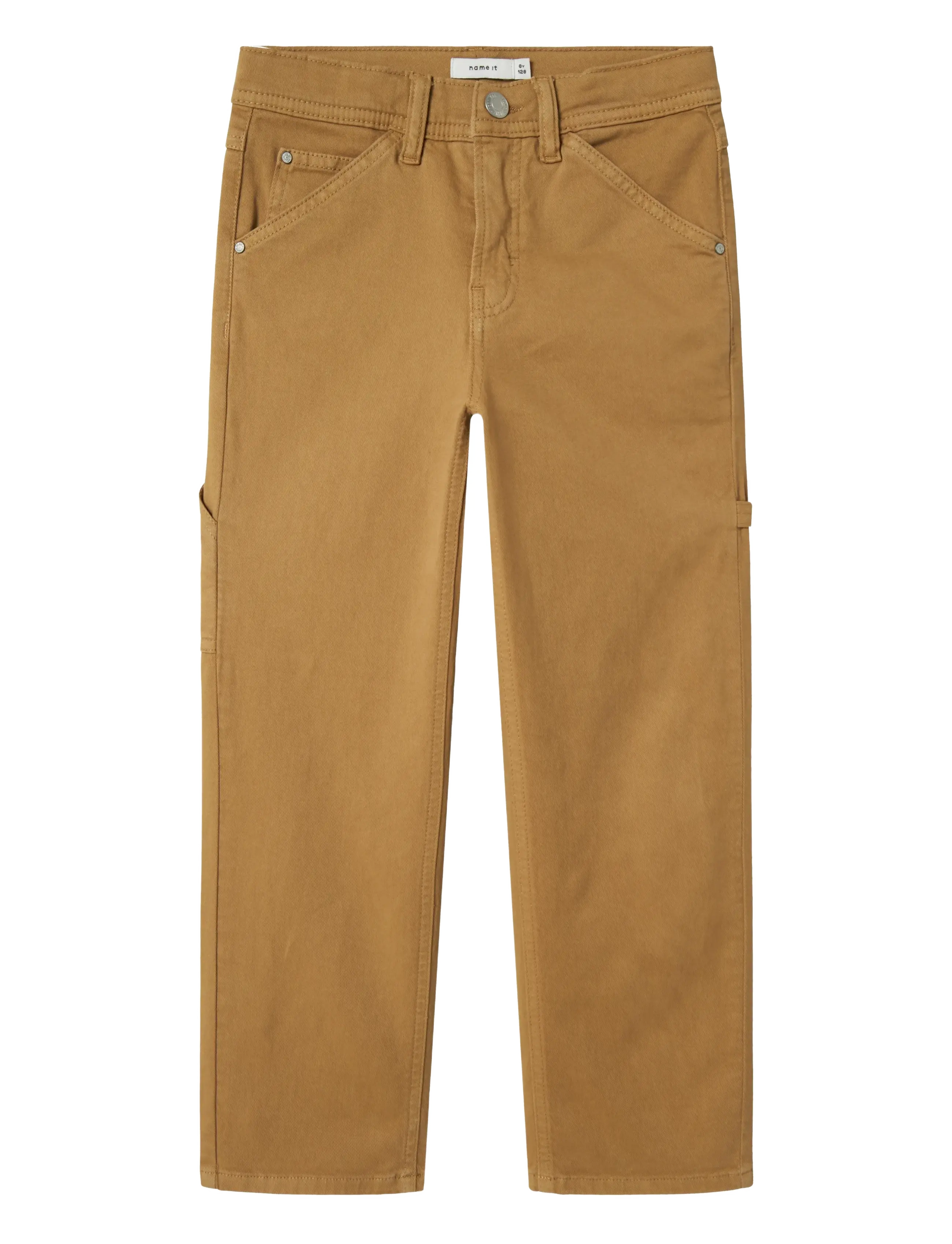 name it NKMRYAN STRAIGHT TWILL PANT 1880-AX NOOS - Teksad - KELP / beige