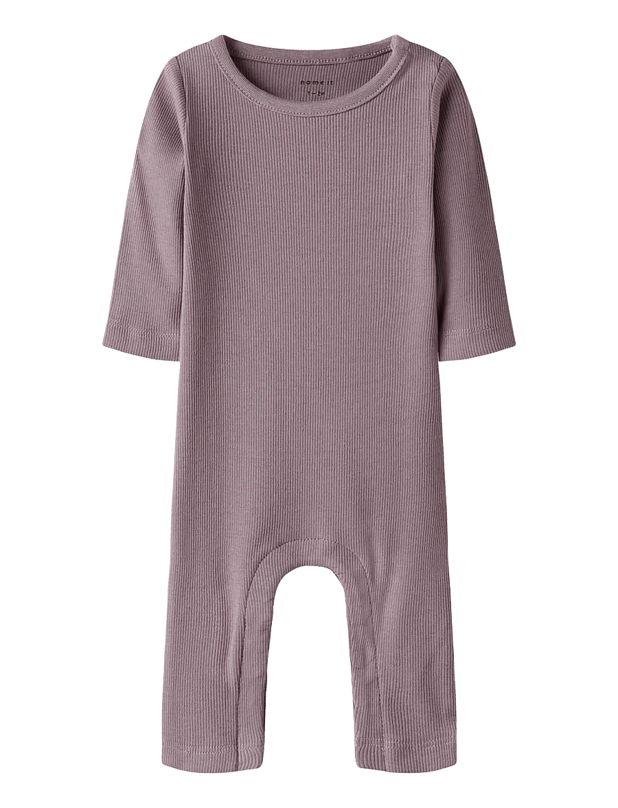 name it - NBNNAKAL LS SUIT NOOS - långärmade bodysuits - elderberry - 1