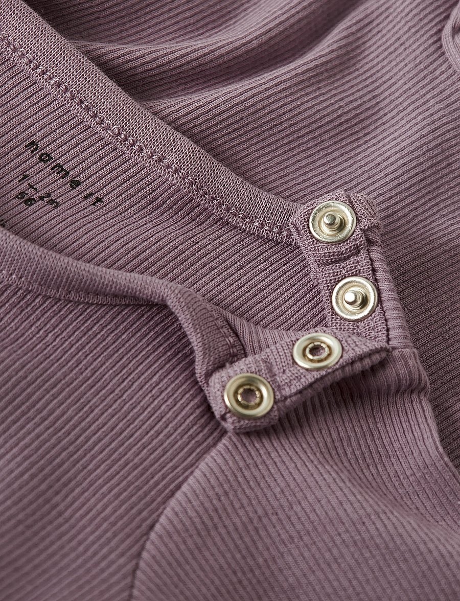 name it - NBNNAKAL LS SUIT NOOS - långärmade bodysuits - elderberry - 4