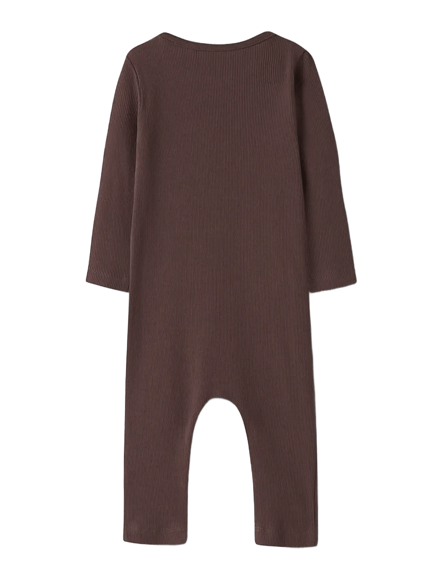 name it - NBNNAKAL LS SUIT NOOS - långärmade bodysuits - french roast - 1