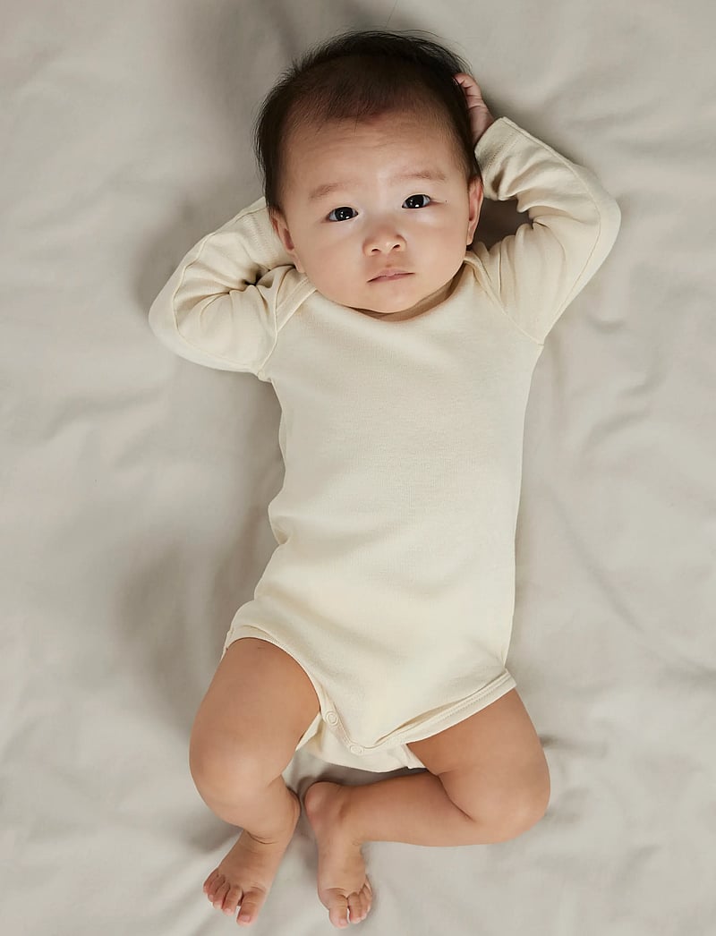 name it - NBFBODY 3P LS HEART NOOS - bodide mitmikpakk - summer sand - 4