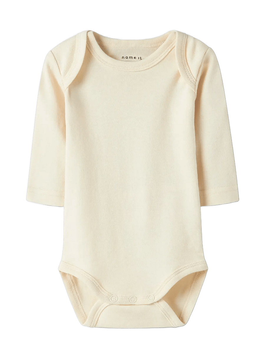 name it - NBFBODY 3P LS HEART NOOS - multipack bodys - summer sand - 2