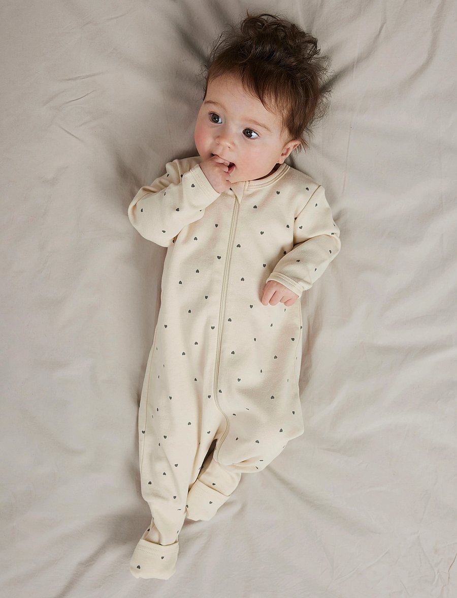 name it - NBFNIGHTSUIT 2P ZIP FF HEART NOOS - apģērbs gulēšanai - summer sand - 0