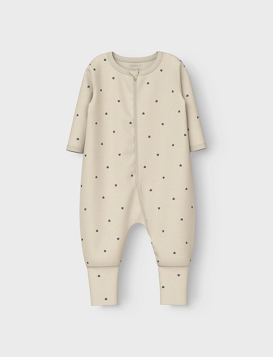 name it - NBFNIGHTSUIT 2P ZIP FF HEART NOOS - apģērbs gulēšanai - summer sand - 3