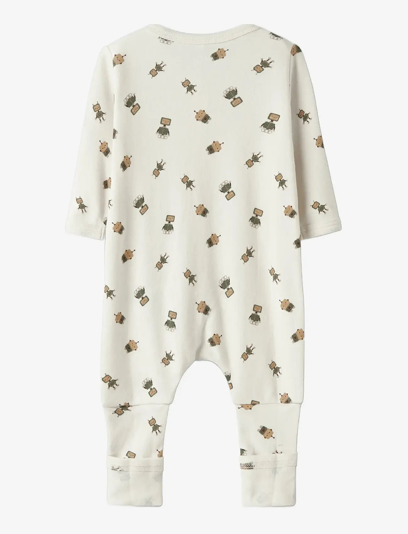 name it - NBMNIGHTSUIT 2P ZIP FF ROBOT NOOS - sleeping overalls - jet stream - 2