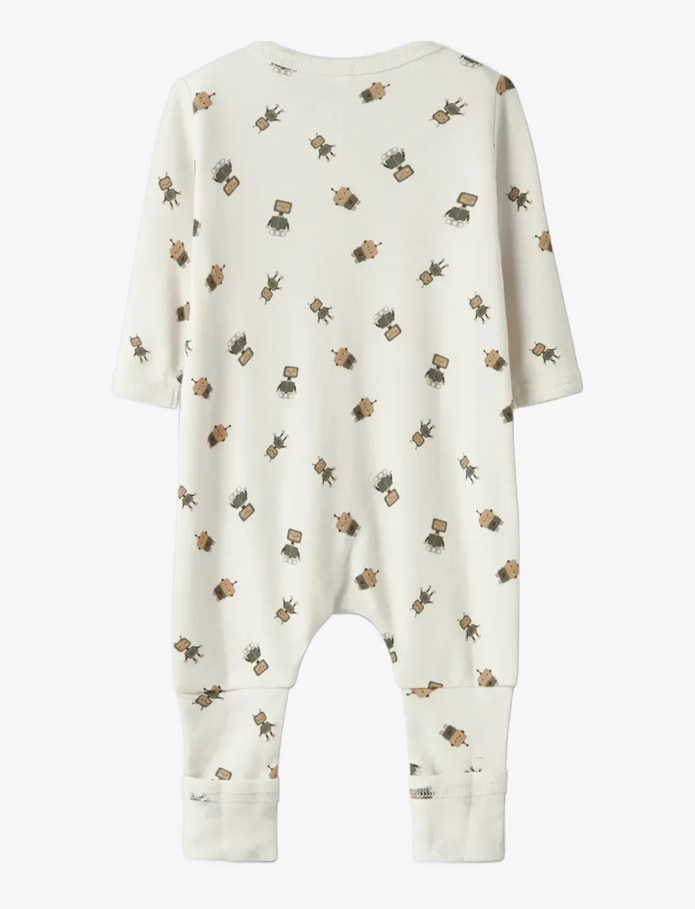 name it - NBMNIGHTSUIT 2P ZIP FF ROBOT NOOS - sleeping overalls - jet stream - 2