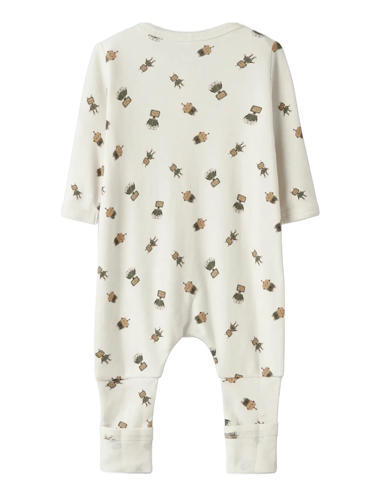 name it - NBMNIGHTSUIT 2P ZIP FF ROBOT NOOS - pajacyki do spania - jet stream - 2