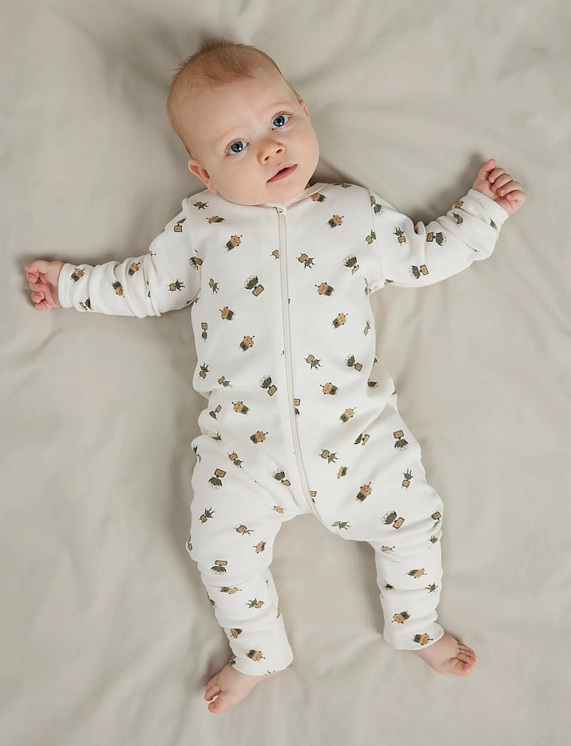 name it - NBMNIGHTSUIT 2P ZIP FF ROBOT NOOS - schlafoveralls - jet stream - 4