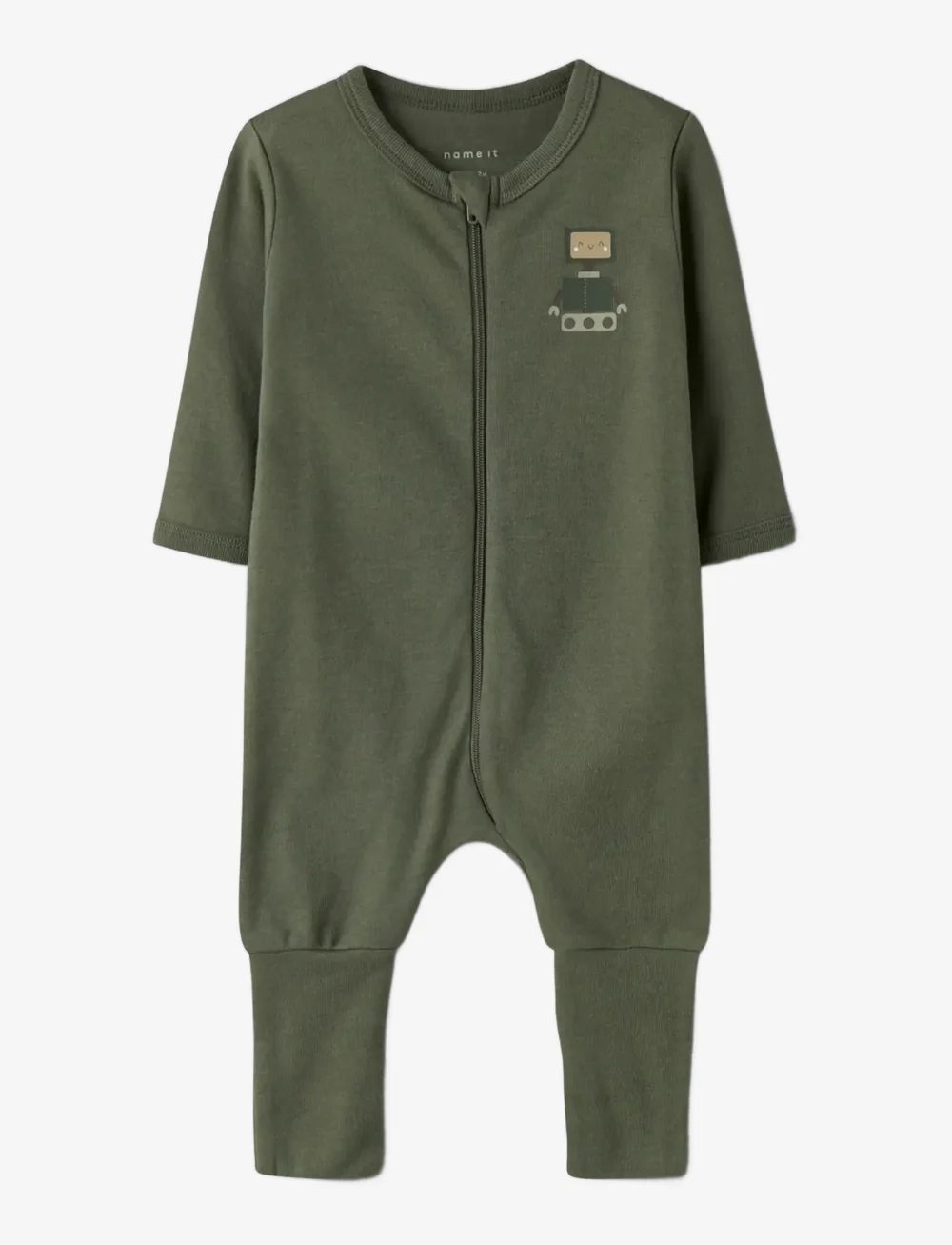 name it - NBMNIGHTSUIT 2P ZIP FF ROBOT NOOS - sleeping overalls - jet stream - 3