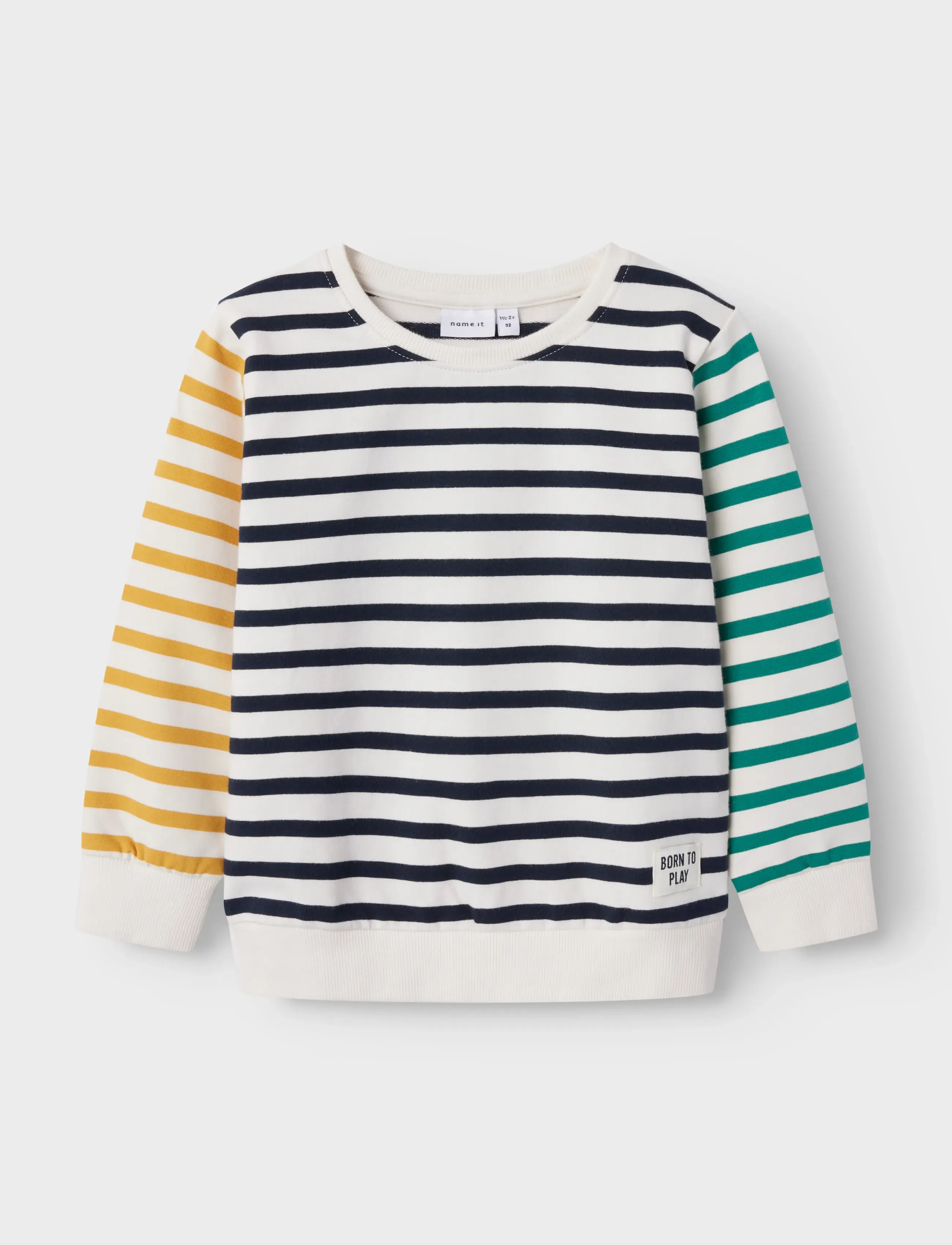 name it Nmmlobas Ls Sweat Unb, 98, White, Sweatshirts & Hættetrøjer > Sweatshirts, Børn