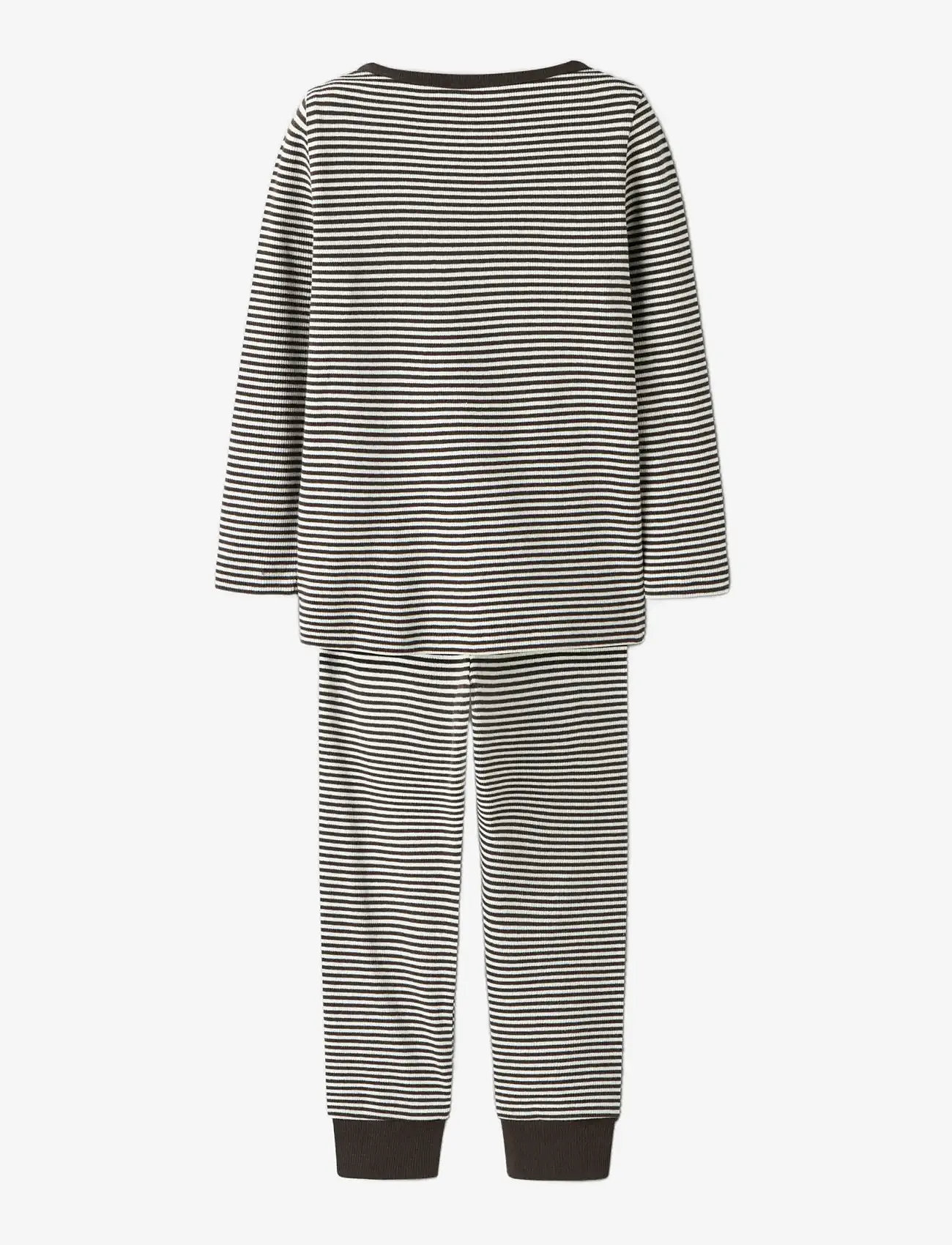 name it - NMNNIGHTSET STRIPE RIB NOOS - pyjamassæt - delicioso - 2