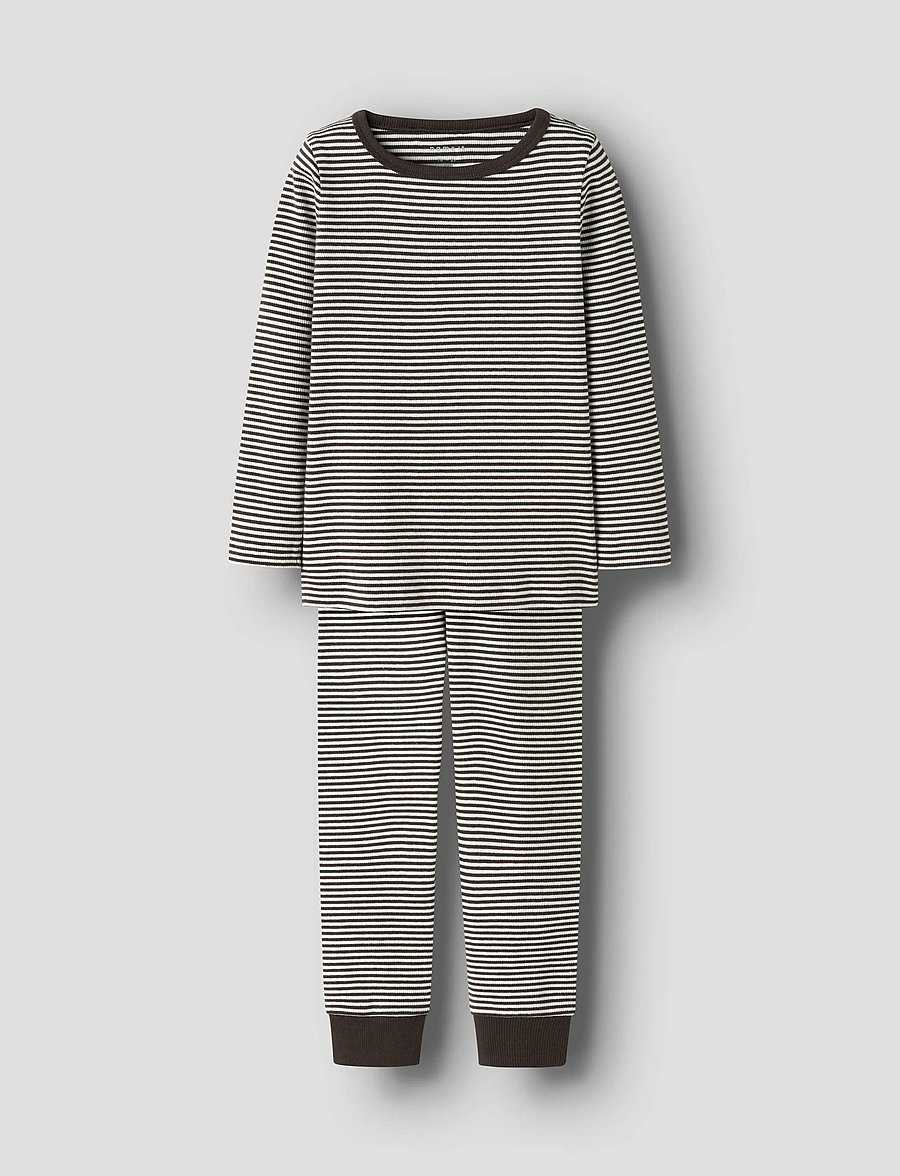 name it - NMNNIGHTSET STRIPE RIB NOOS - pyjama-sets - delicioso - 0