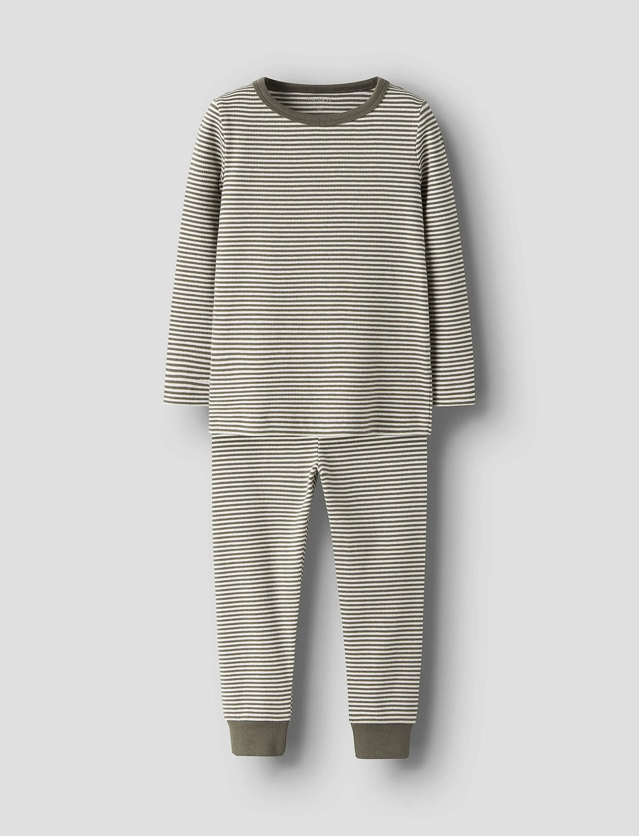NMNNIGHTSET STRIPE RIB NOOS - DUSTY